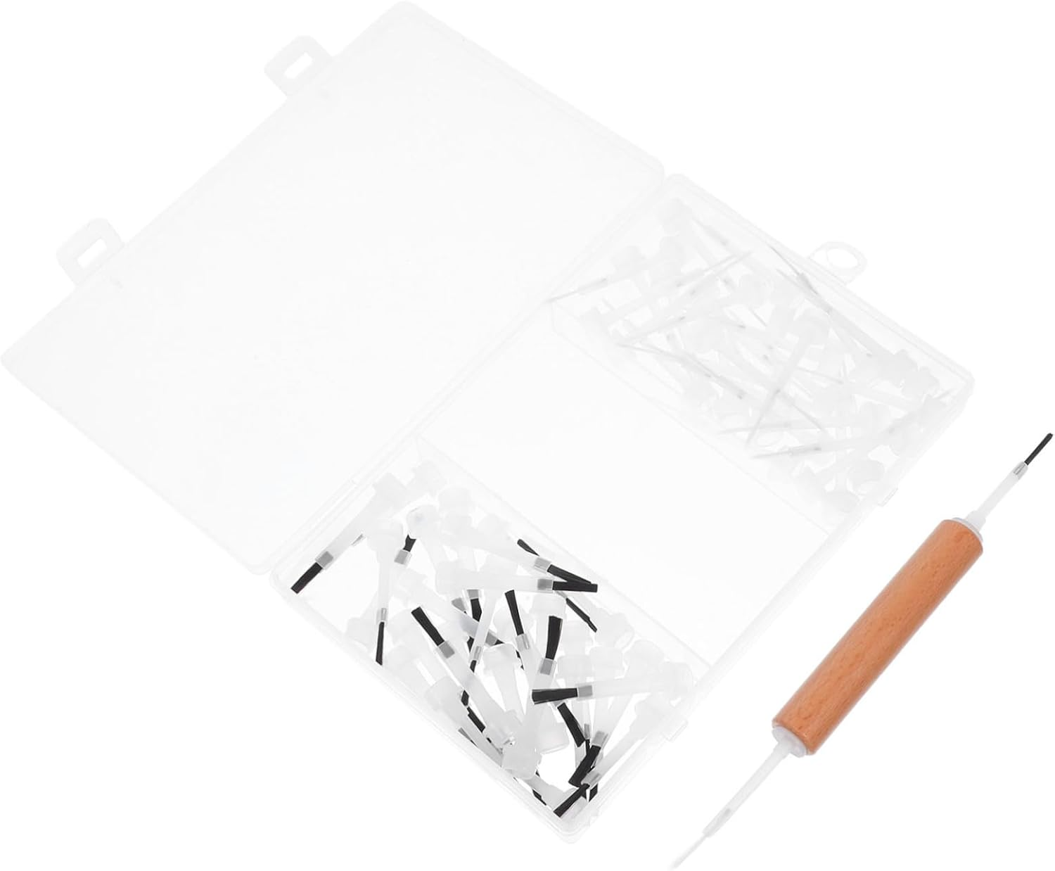 GANAZONO Dual Ended Nail Art Brush Set with Durable Wooden Handles Replaceable Hard Bristles for Gel Polish Application Versatile Nail Accessories for Technicians and Home Use