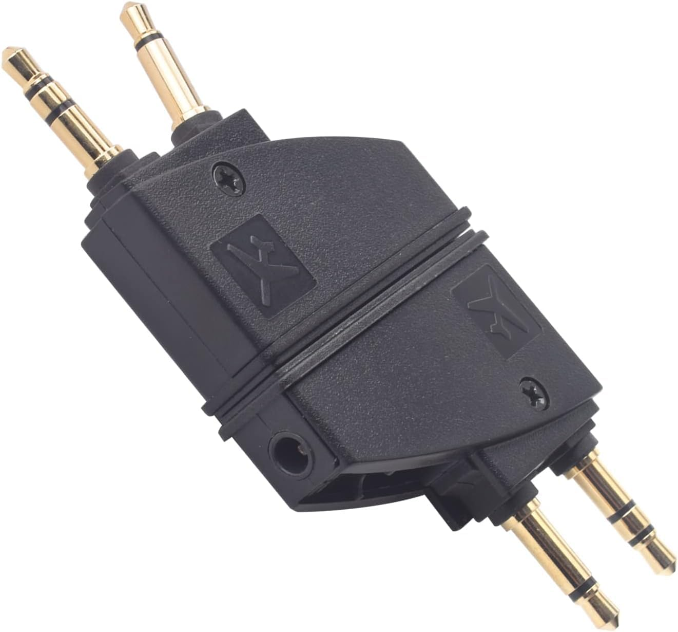 2 Packs QC35 II Airplane Adapter Audio Stereo Jack Compatible with Bose Quietcomfort 2 QC3 QC15 QC25 QC35 QC45 Soundlink Soundlinkii AE2 Ae2I AE2W and More Headset with 3.5Mm Golden Plated Jack Plugs image number 3