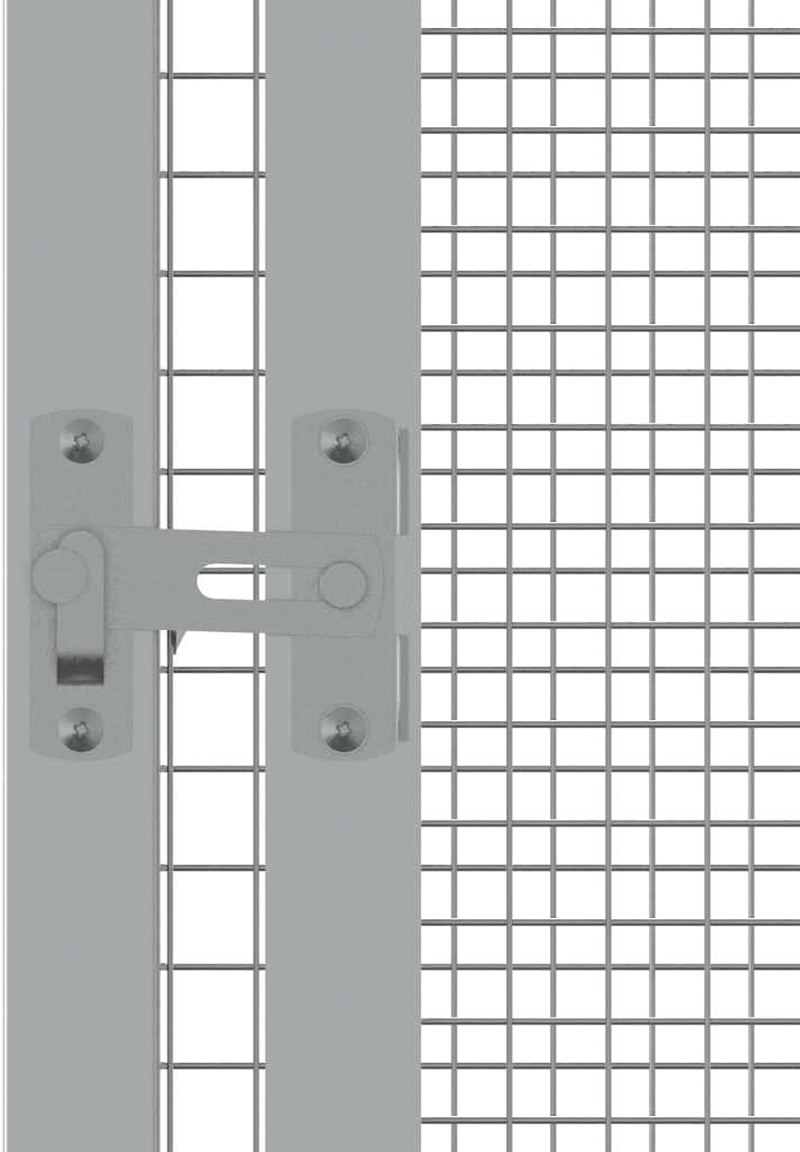Bird Cage Grey 302.5X324.5X211.5 Cm Galvanised Steel Large Outdoor Aviary Pet Home image number 1