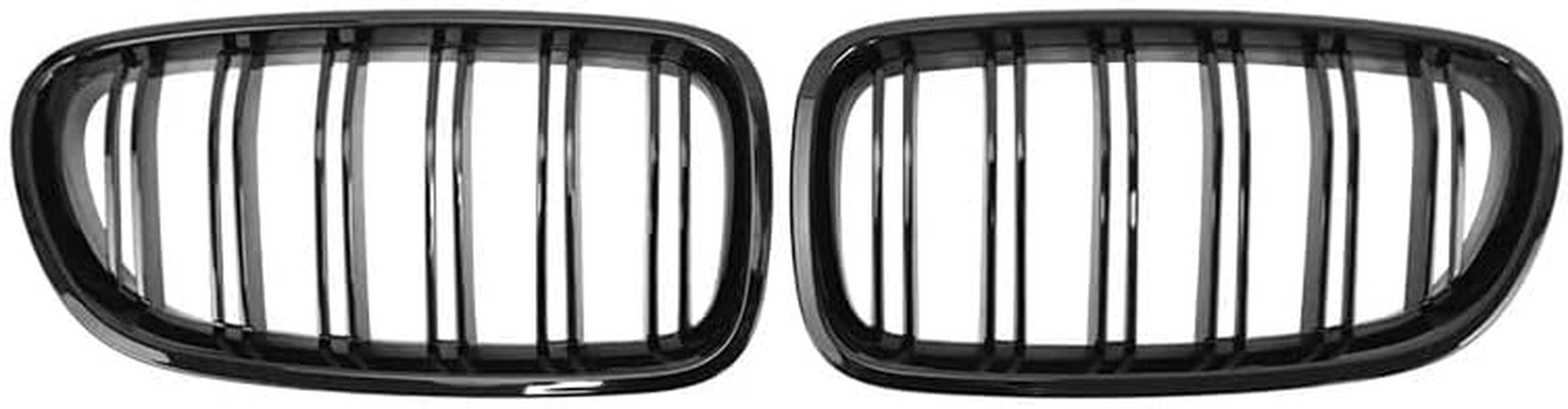 For BMW 5 Series F10 F11 F18 Sedan 520I 528I 535D 535I 550I 520I Car Front Kidney Grille Racing Grill Double Slats Gloss Black Grilles Automotive Replacement Parts 2010-2017 Years