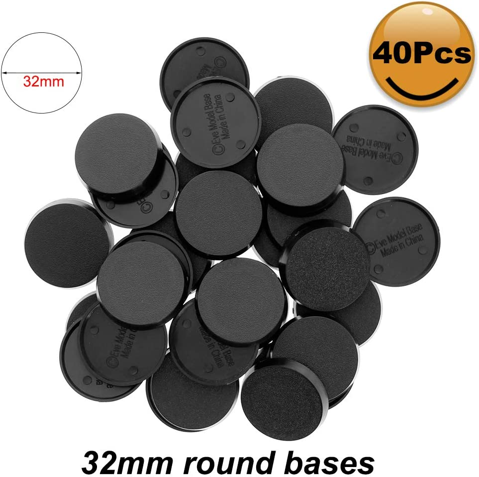 60Pcs 32Mm Plastic Bases for Table Games Wargames Model Bases image number 3