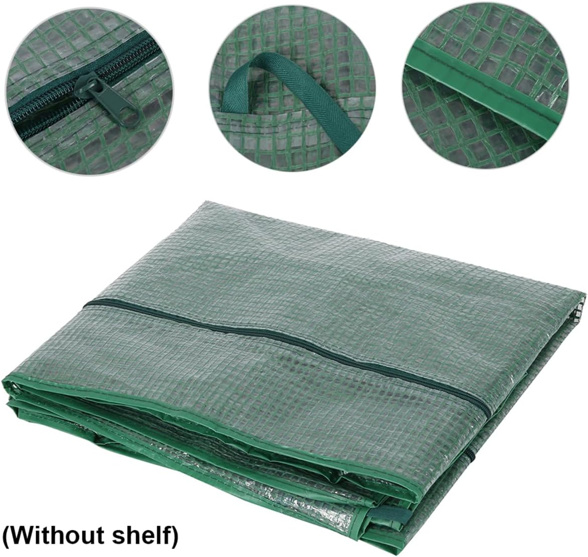 4 Tier Mini Garden Greenhouse with Roll-Up Zipper Door, Waterproof Clear Plastic Cover for Flowers, Plants and Vegetables image number 6