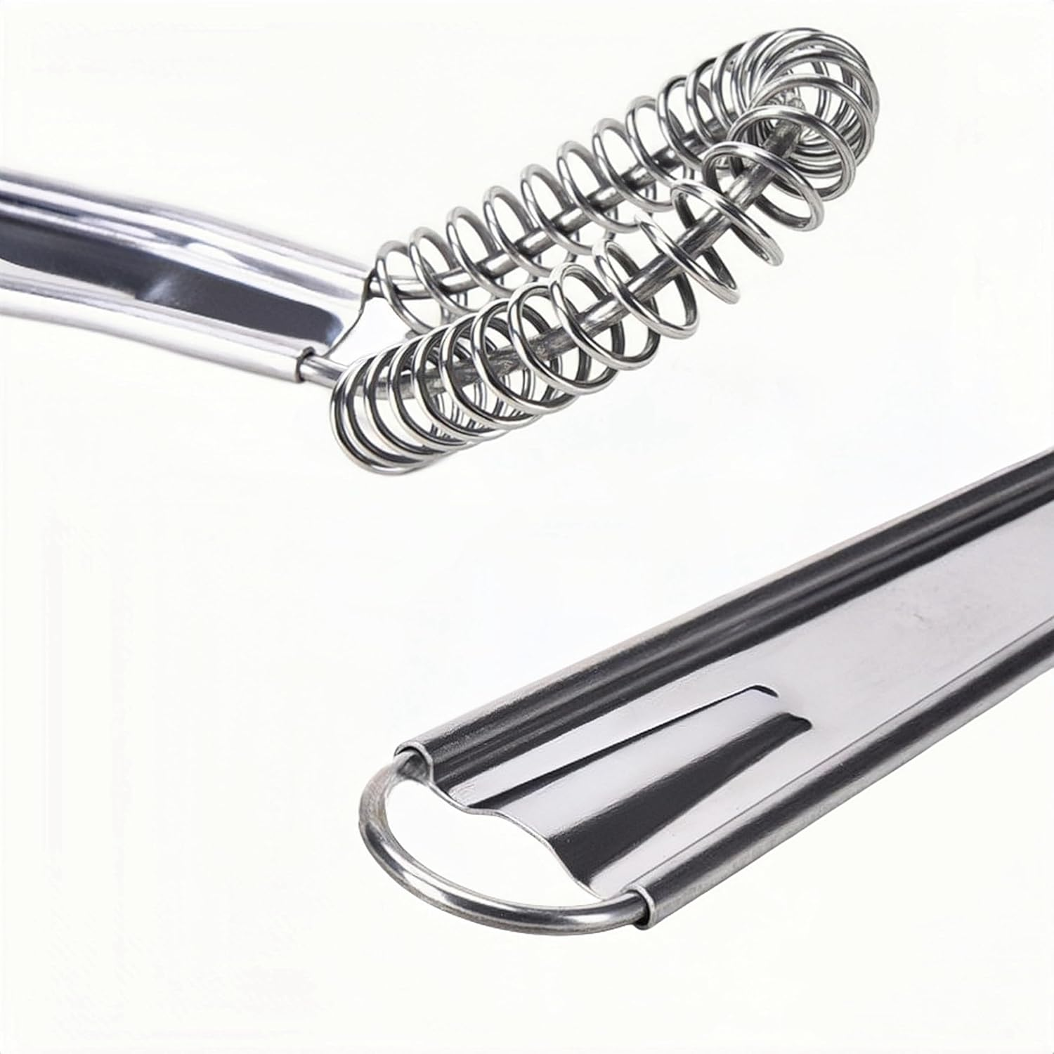 Wizefolk 2 Pcs Mini Spring Coil Whisk,20 Cm Hand Held Sauce Stirrer,Stainless Steel Mini Egg Whisk, Blender Milk Frother Foamer, Coffee Mixer image number 1