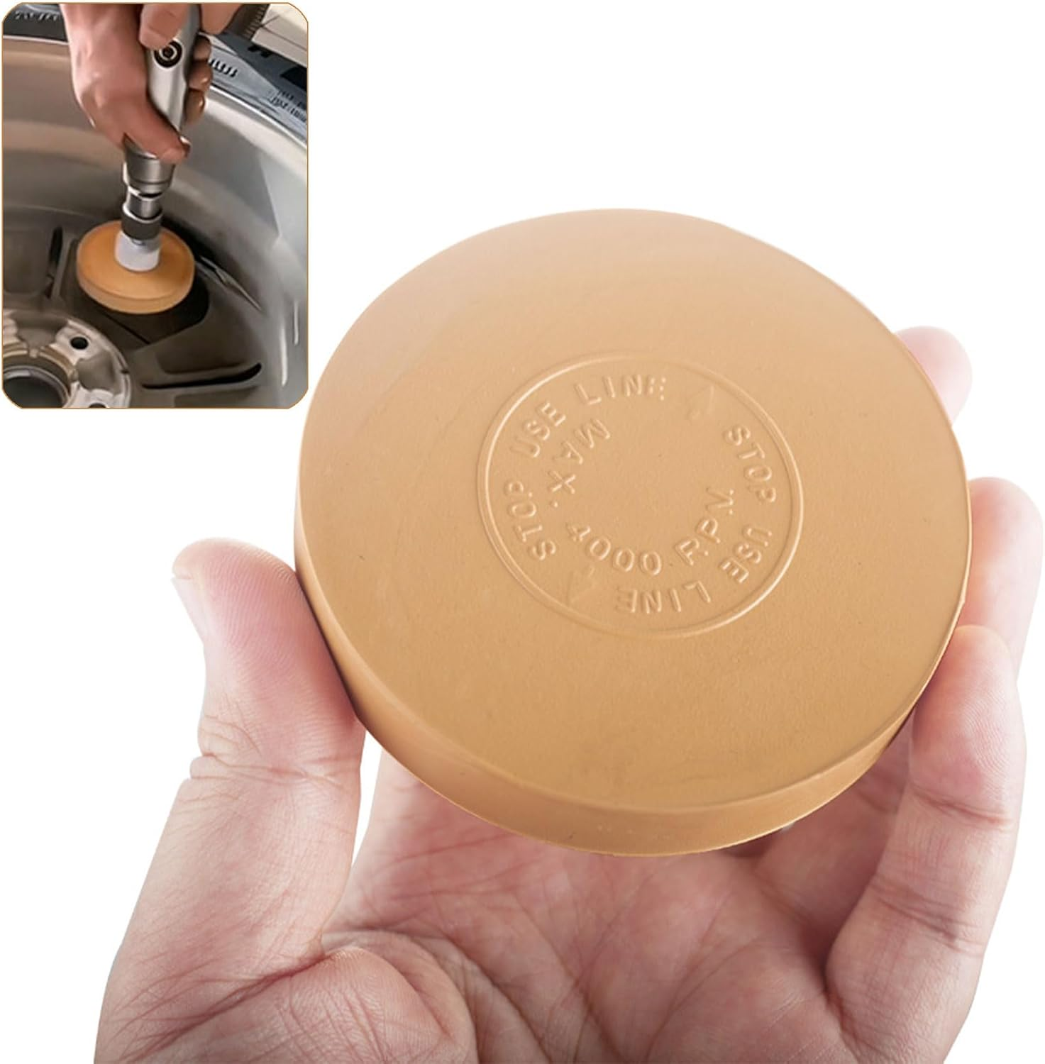 Foil Eraser, Eraser Disc, Rubber Sticker Remover, Foil Eraser, for Removing Films and Residues from Vehicles, Cars or Motorcycles, with 1 Scraper and 20 Replacement Blades image number 3