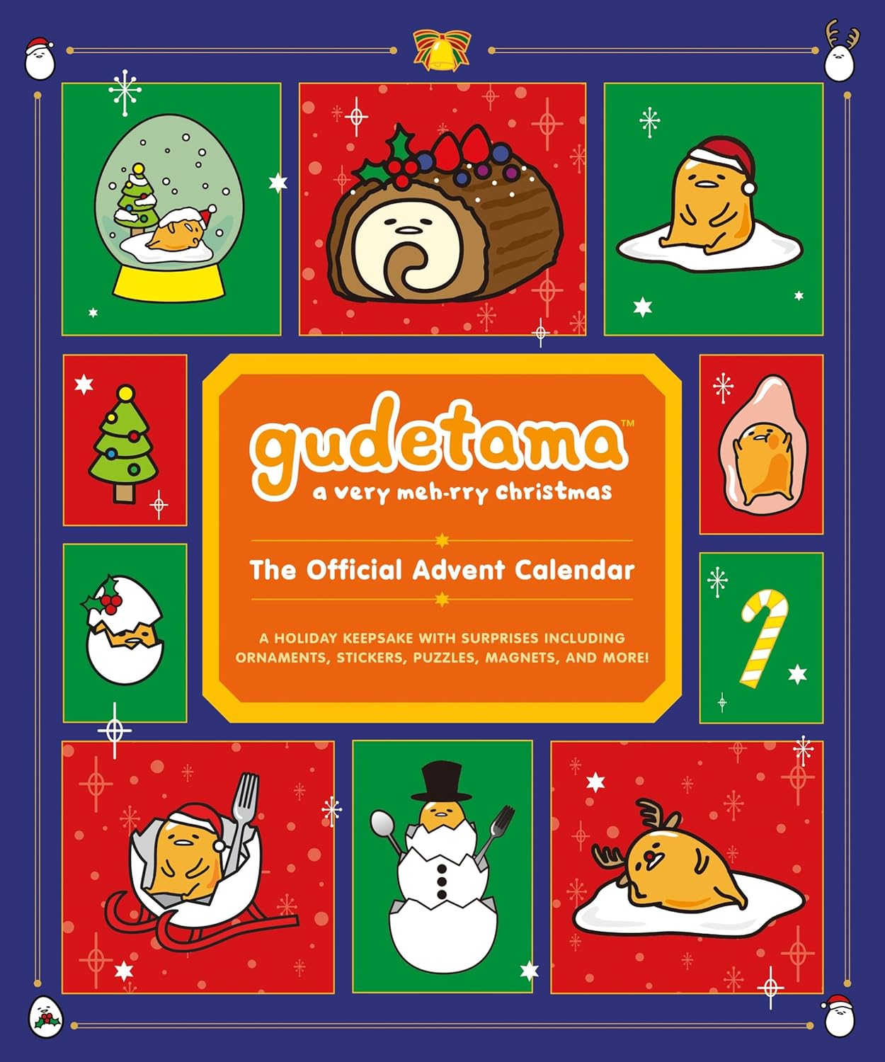Gudetama: a Very Meh-Rry Christmas: the Official Advent Calendar: a Holiday Keepsake with Surprises Including Ornaments, Stickers, Puzzles, Magnets, and More!