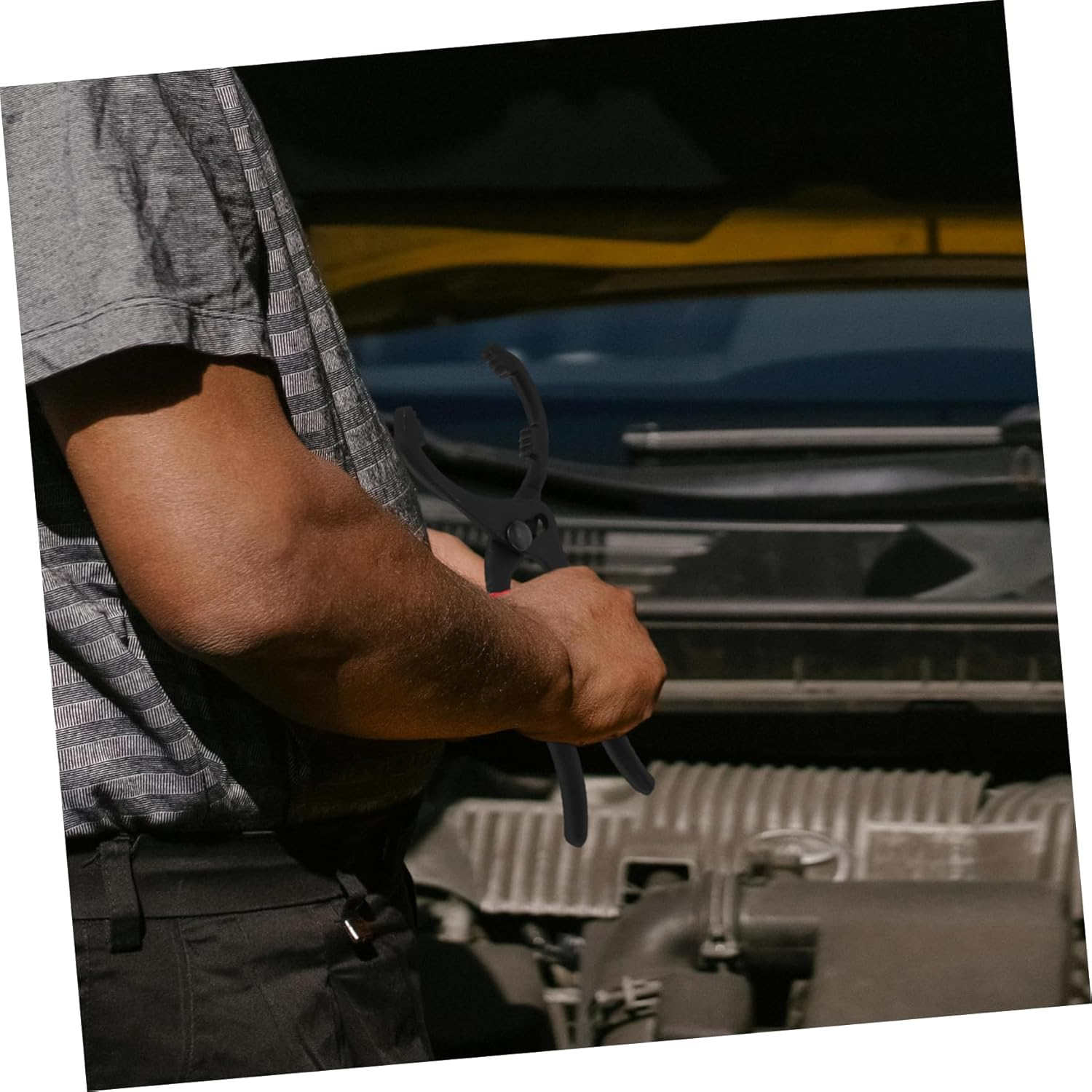 PAMINGONO Universal 10-Inch Adjustable Wrench Pliers Claw Jaw and Truck Engine Filter Removal Automotive Oil Remover Tool image number 6