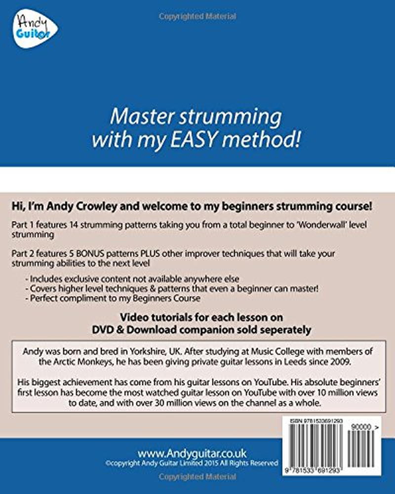 Andy Guitar Beginner Strumming Course: from Complete Novice to Improver Level