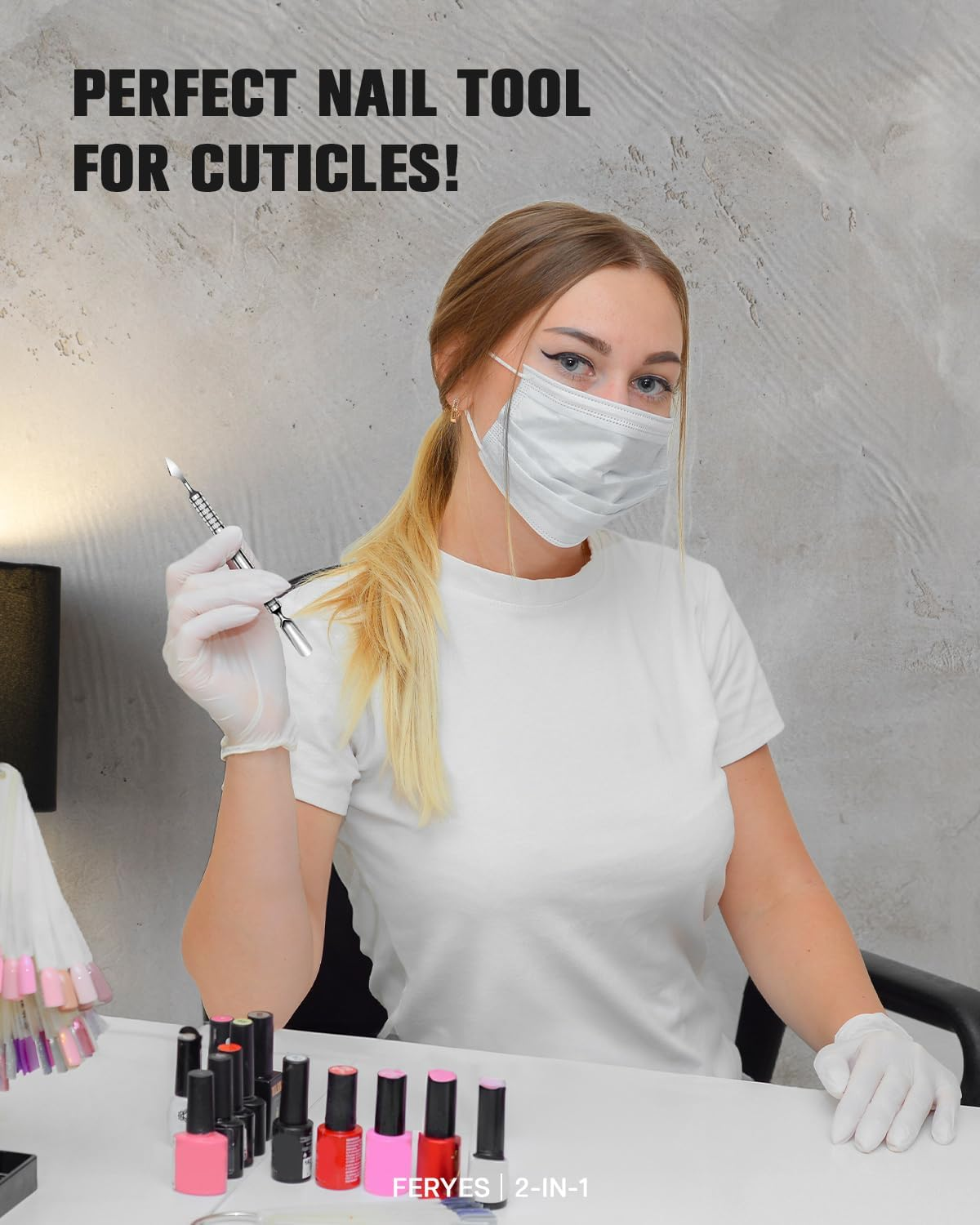 2025 Upgraded Dual Head Cuticle Pusher Remover Tool - Curved & Chisel Edge Stainless Steel, Ergonomic Non-Slip Handle for Professional Salon & Home Manicure Nail image number 4