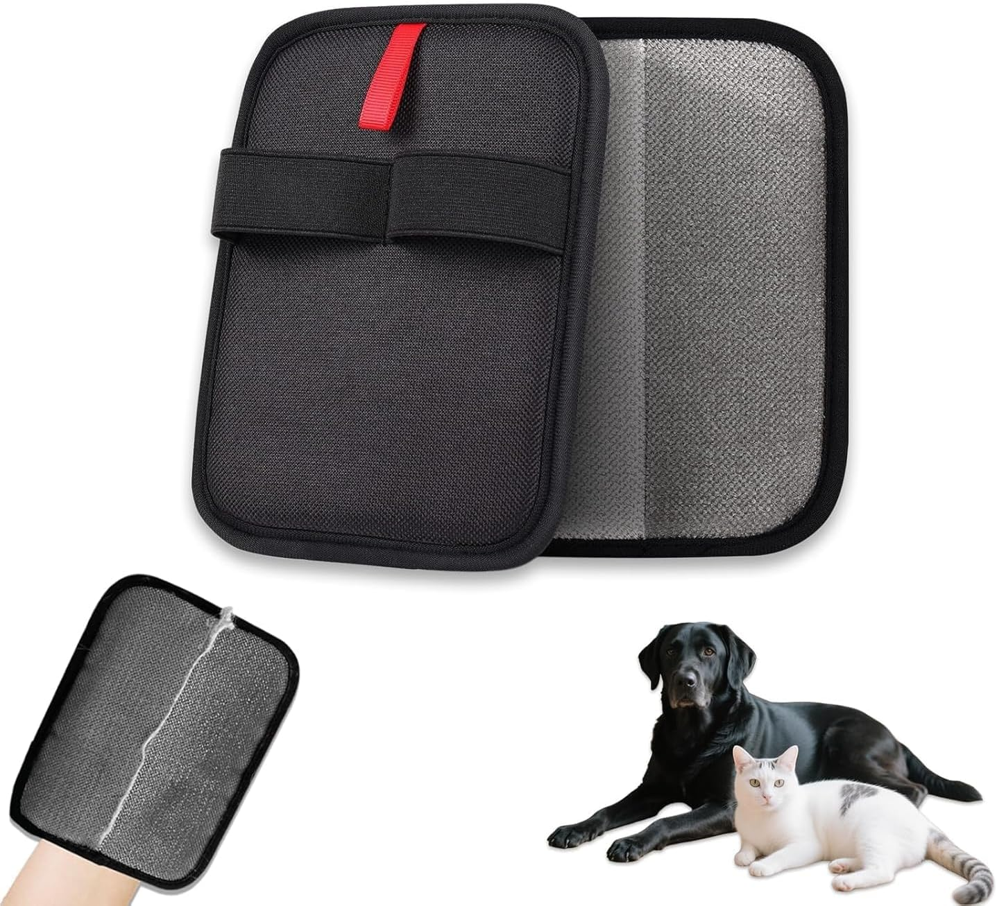 Pet Hair Remover,Electrostatic Pet Hair Remover Gloves, Reusable Electrostatic Pet Cat Dog Hair Removal Grooming Gloves Brush Tool for Couch, Furniture, Carpet, Car Seat image number 5