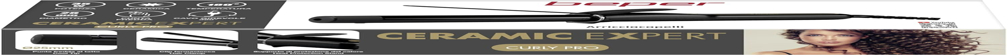 BEPER P301PIS001 Curling Iron Ceramic Coating 35 W Diameter 25 Mm Curling Iron Max. Temperature 180 &deg;C Rotating Cord Cold Tip Black Peque&ntilde;o image number 3