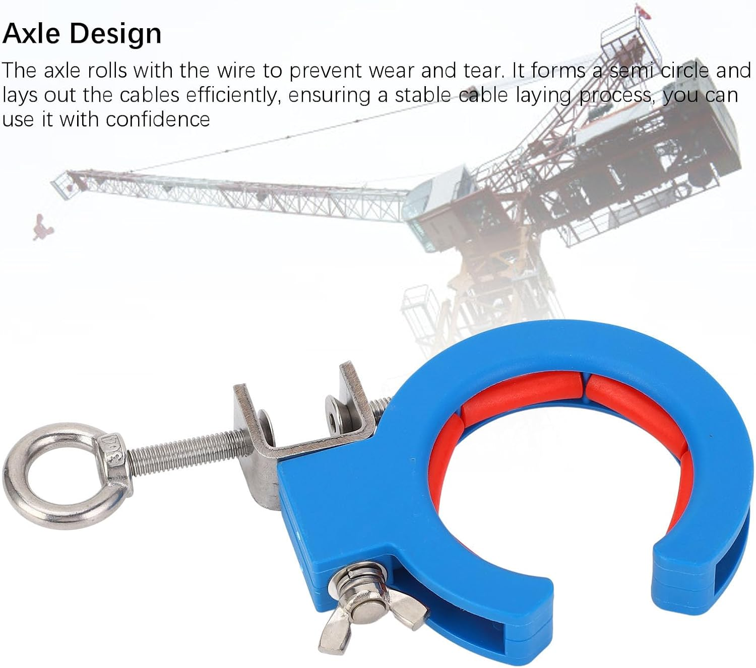 Cable Tray Roller 65Mm Clamp Auxiliary Threading Adjustable Roller Wire Pulling Pulley with Opening for inside outside Corner Use image number 5