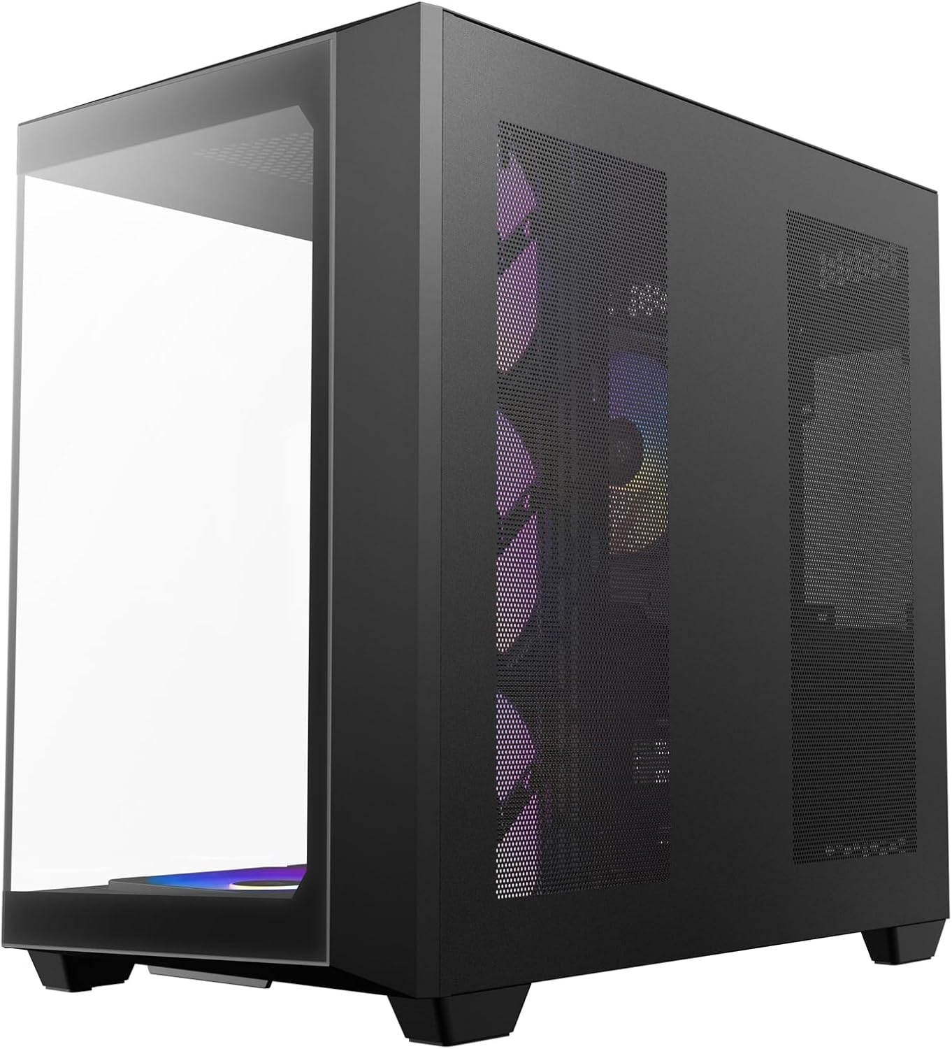 Antec C5 ARGB ATX, Matx Seamless Edge to Edge, Black Gaming Case, 270 Degrees, 7X ARGB + PWM Fan Controller, Back Connect Motherboard, Dual Chamber