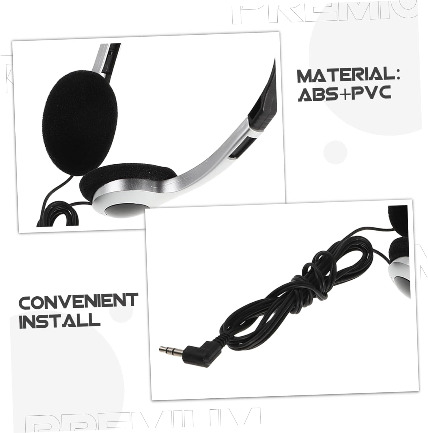 HOMSFOU Retro Wired On-Ear Headphones for Kids and Students with Comfortable Fit, Lightweight Portable Design, Usb-C Adapter Included for School, Travel, and Library Use image number 1