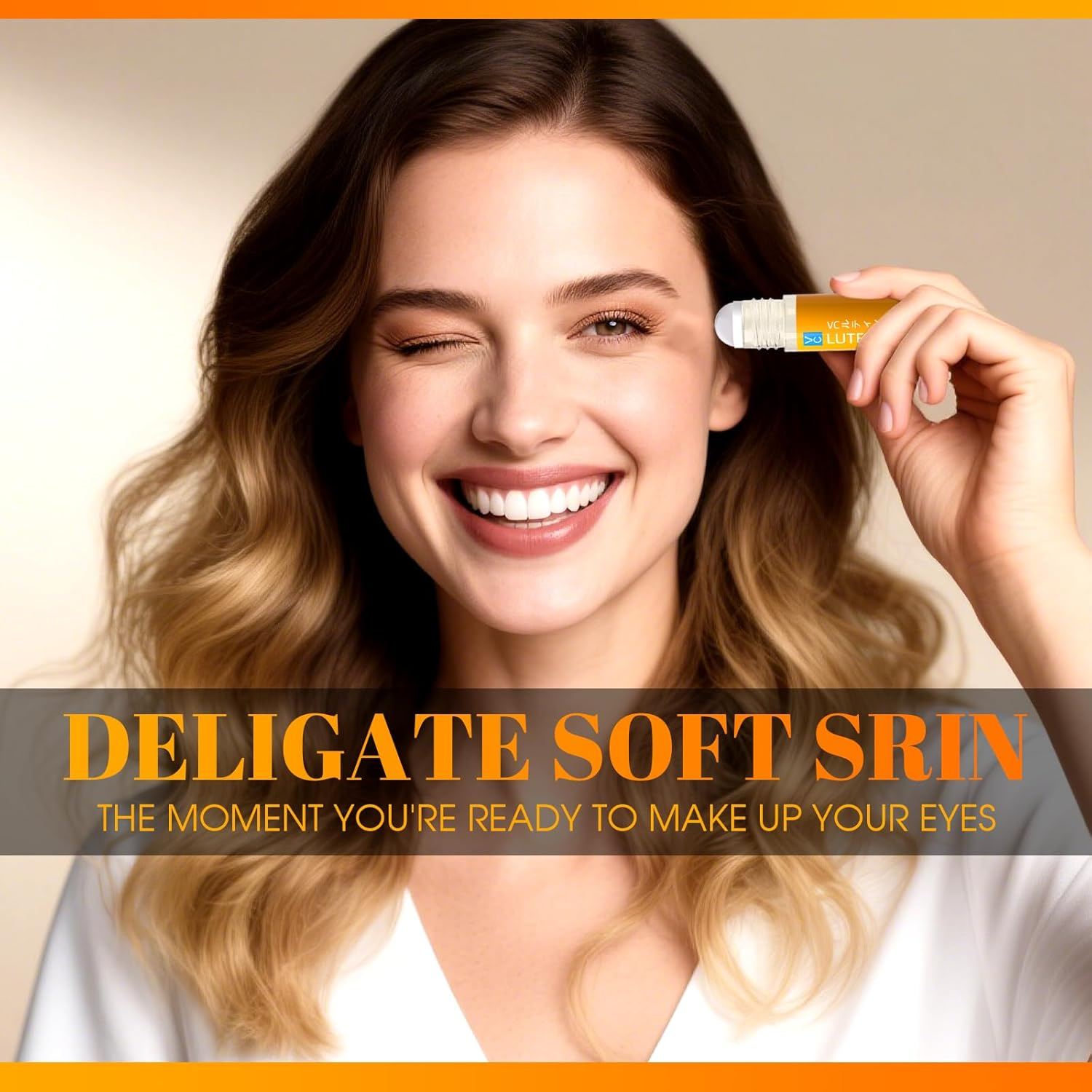 Vc Anti-Wrinkle Eye Serum Oil,Lutein Eye Essence Oil for Women & Men with Roller,Suit for Dark Circles & Puffiness,Firming Anti-Aging,Eye Bags (10 Ml, 2 Pcs) image number 5