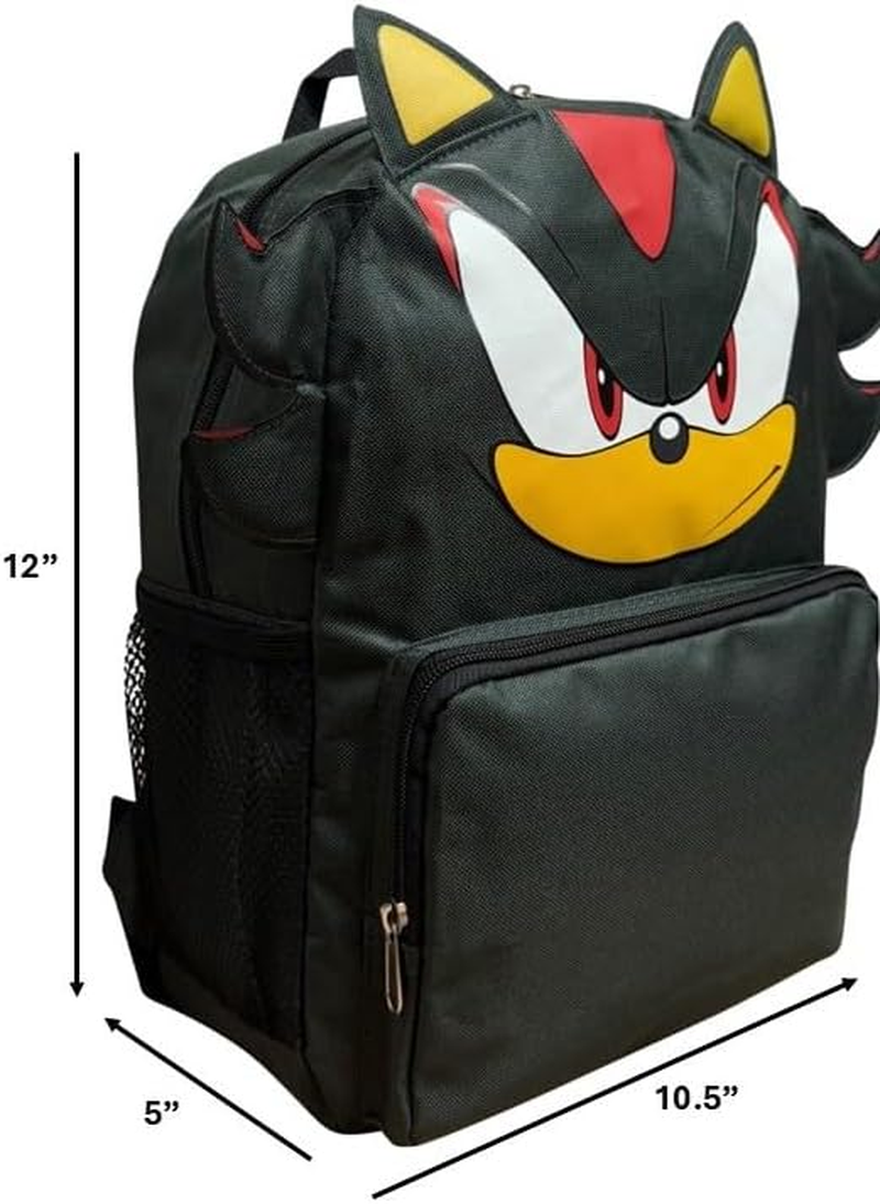 Ruz Sonic the Hedgehog 14" Backpack with 3D Features, Sonic - Shadow Kid'S School Bag image number 5
