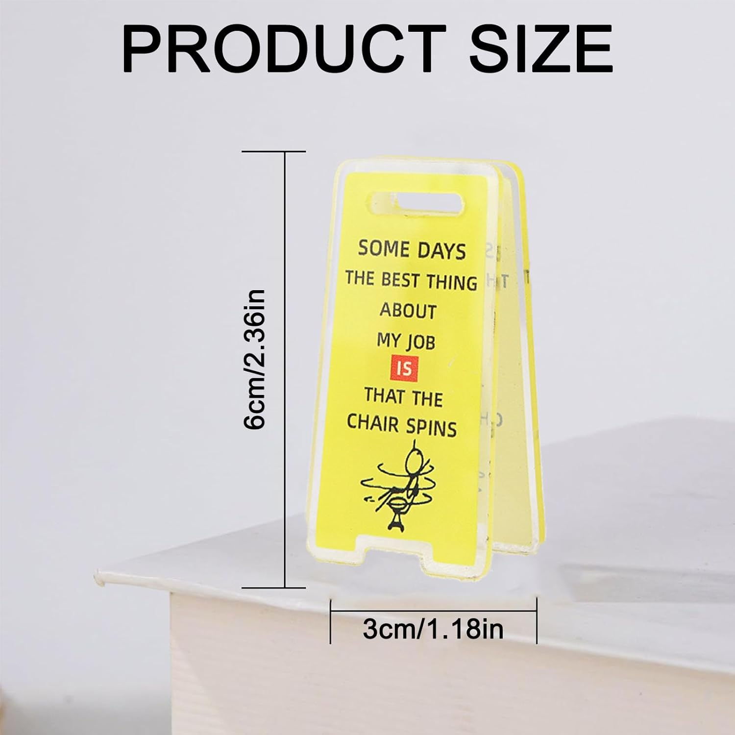 6-Pack Funny Sticky Note Holders - Hilarious Office Desk Clips with Sassy Signs, Perfect White Elephant Gifts for Coworkers (Group C) - Group C image number 2