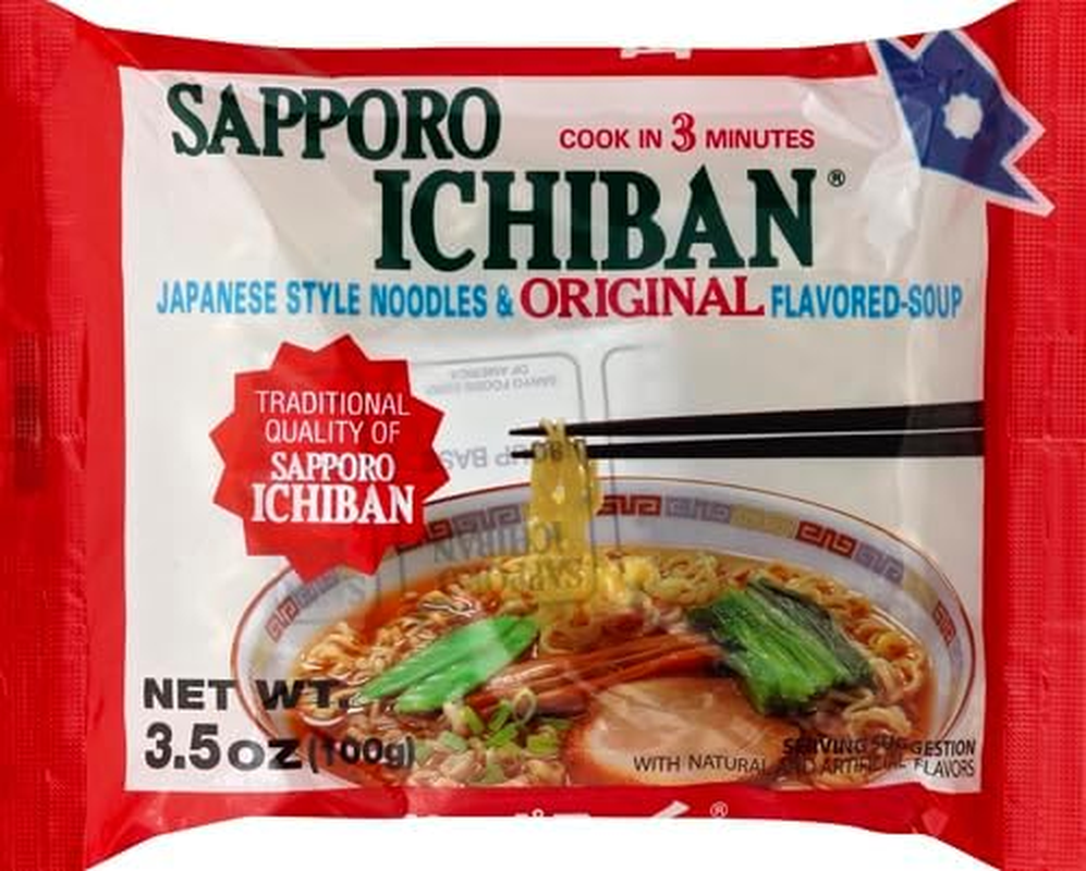 Sapporo Ichiban Ramen, Original, 3.5 Oz image number 1