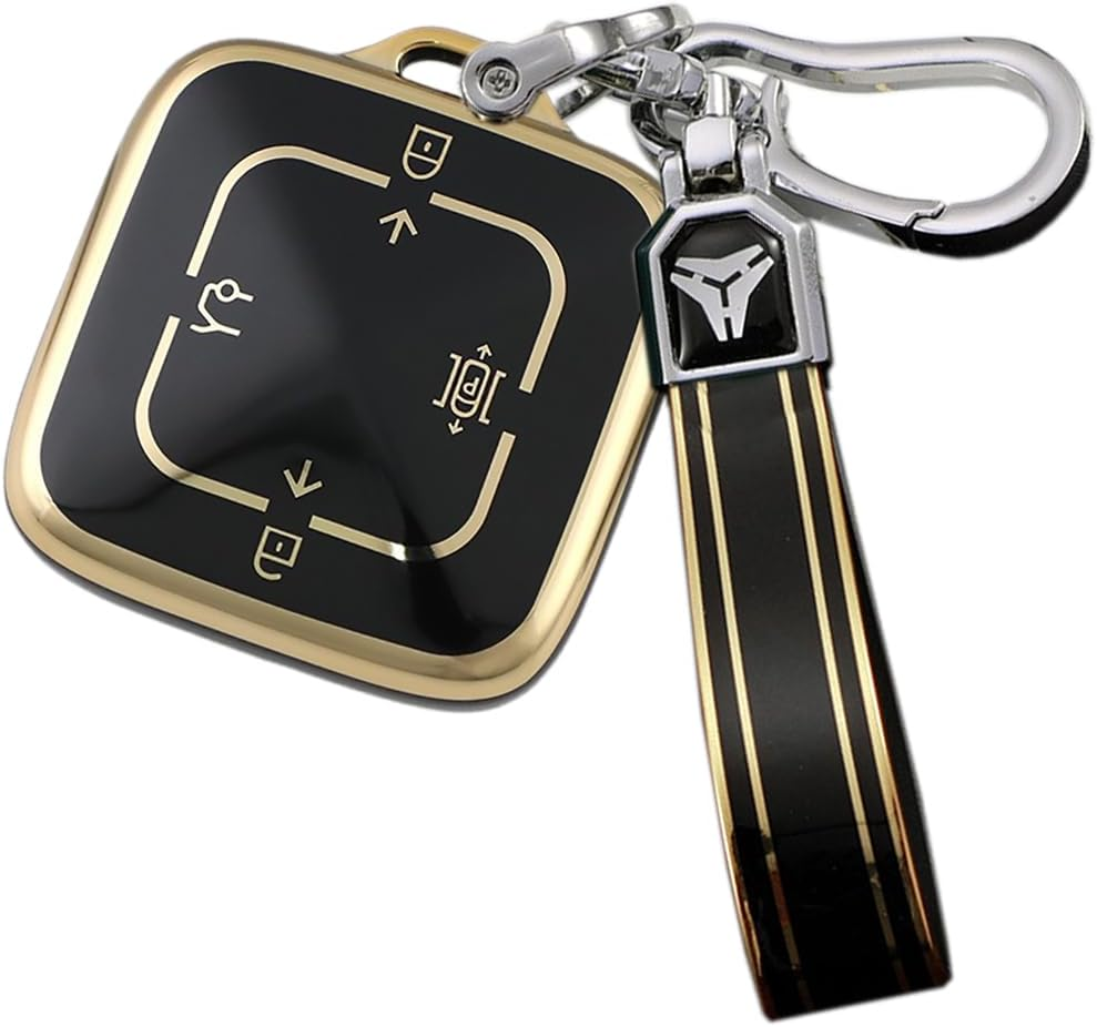 Ontto TPU Car Key Fob Cover Fit for Zeekr X 001 007 009 7X Key Holder Smart Case Shell Keyring Keychain Protector Car Styling Accessories Silver White 1