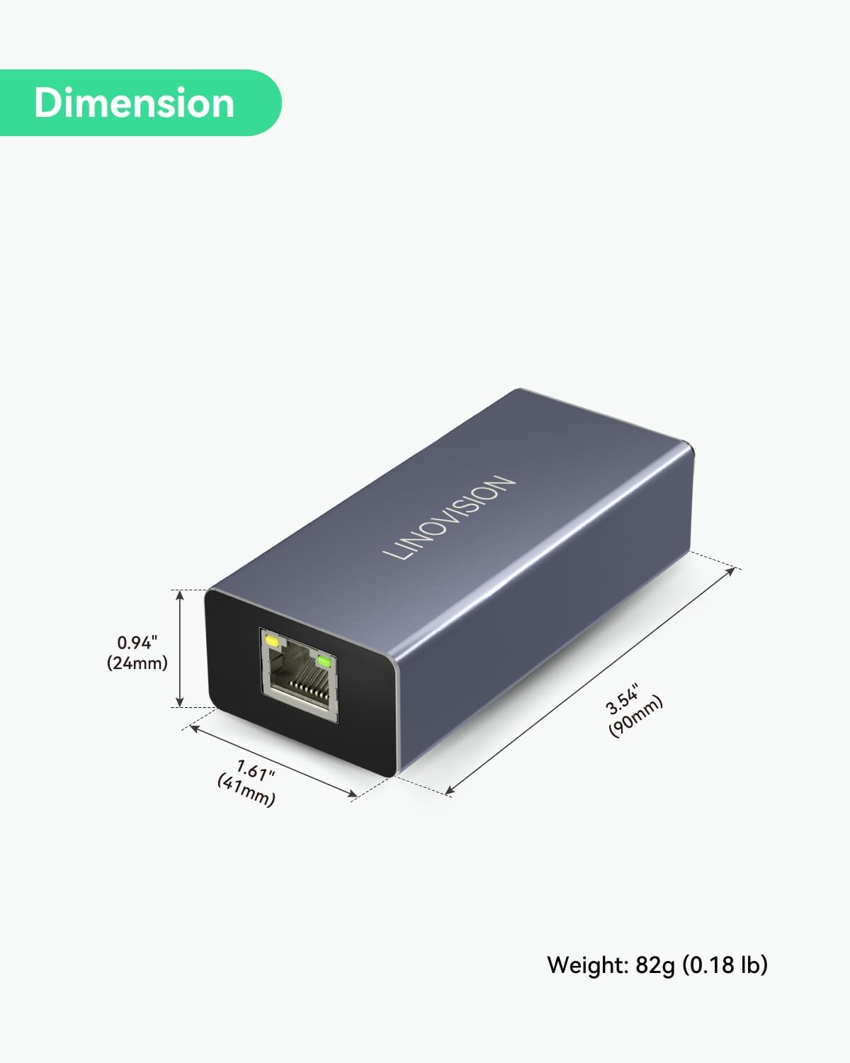 LINOVISION POE to USB-C Converter, Data and Charging through One Cable, Ieee802.3Af/At POE Convert to USB Type C with 10/100Mbps Ethernet, 9V/2.22A or 5V/2A Output, Suitable for Phones and Tablets image number 4