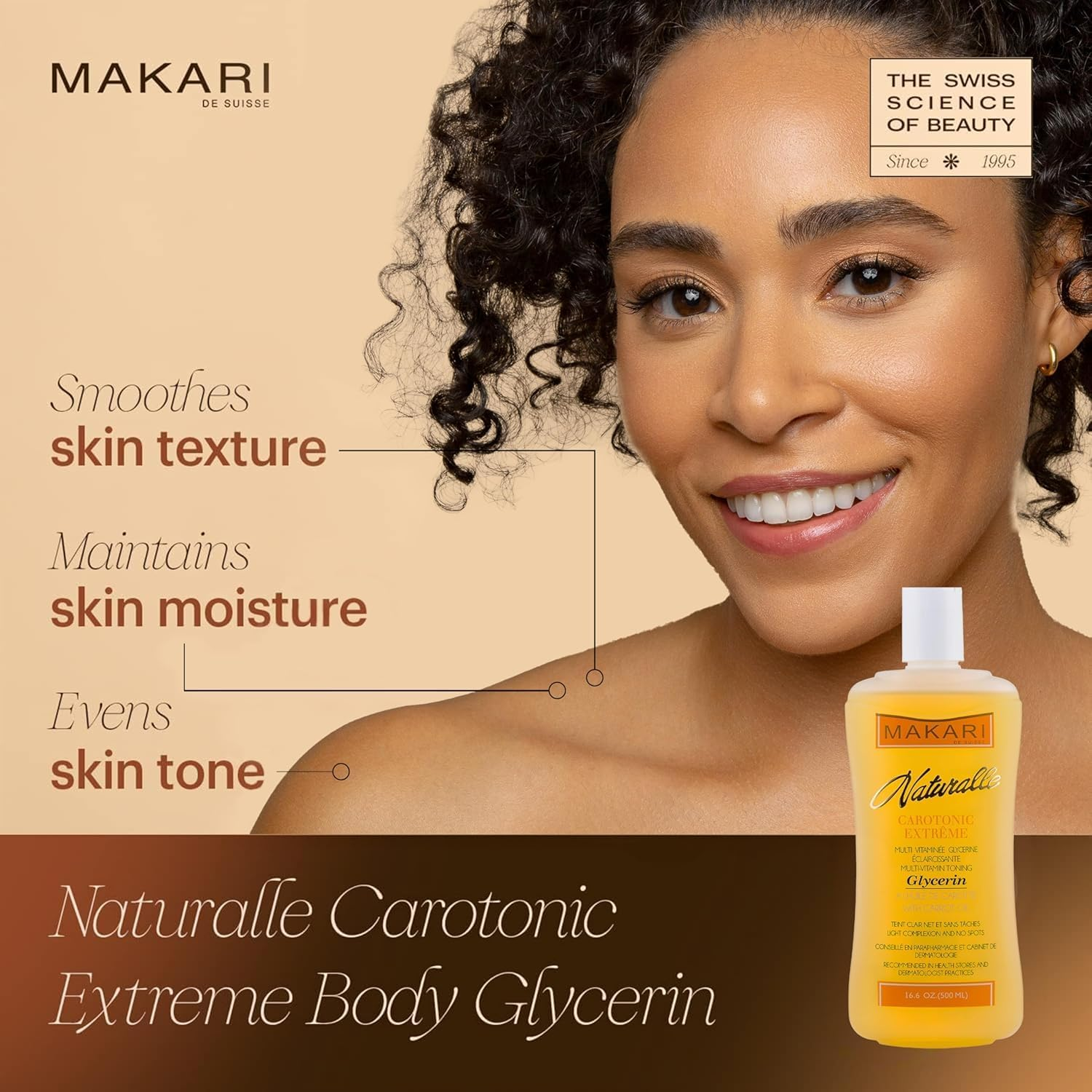 Naturalle Carotonic Extreme BODY GLYCERIN 490Ml - Reduces Hyperpigmentation, Dark Spots, Scars and Free Radicals - Moisturises, Brightens, and Softens for Healthy and Glowing Skin image number 1