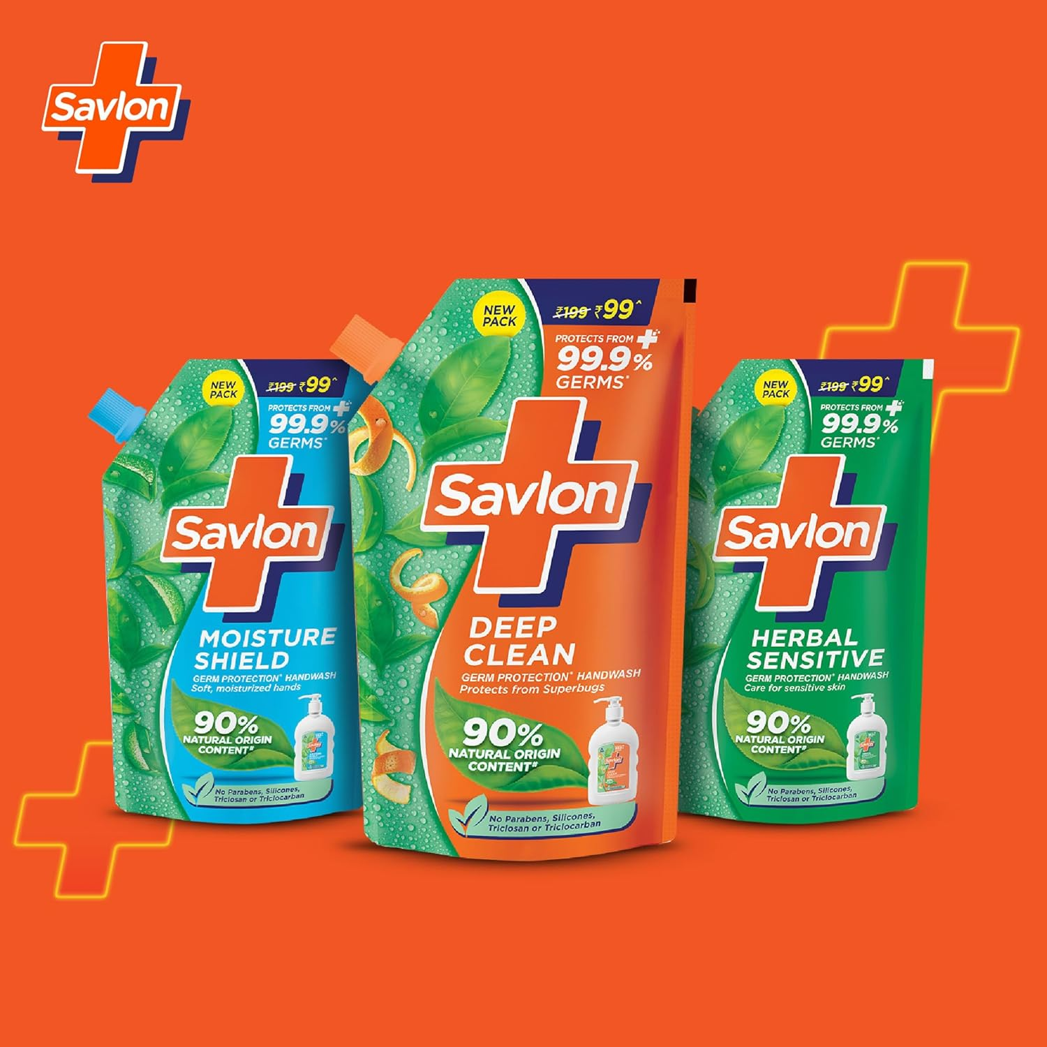 Savlon Deep Clean Germ Protection Liquid Handwash Refill Pouch, 725Ml image number 3