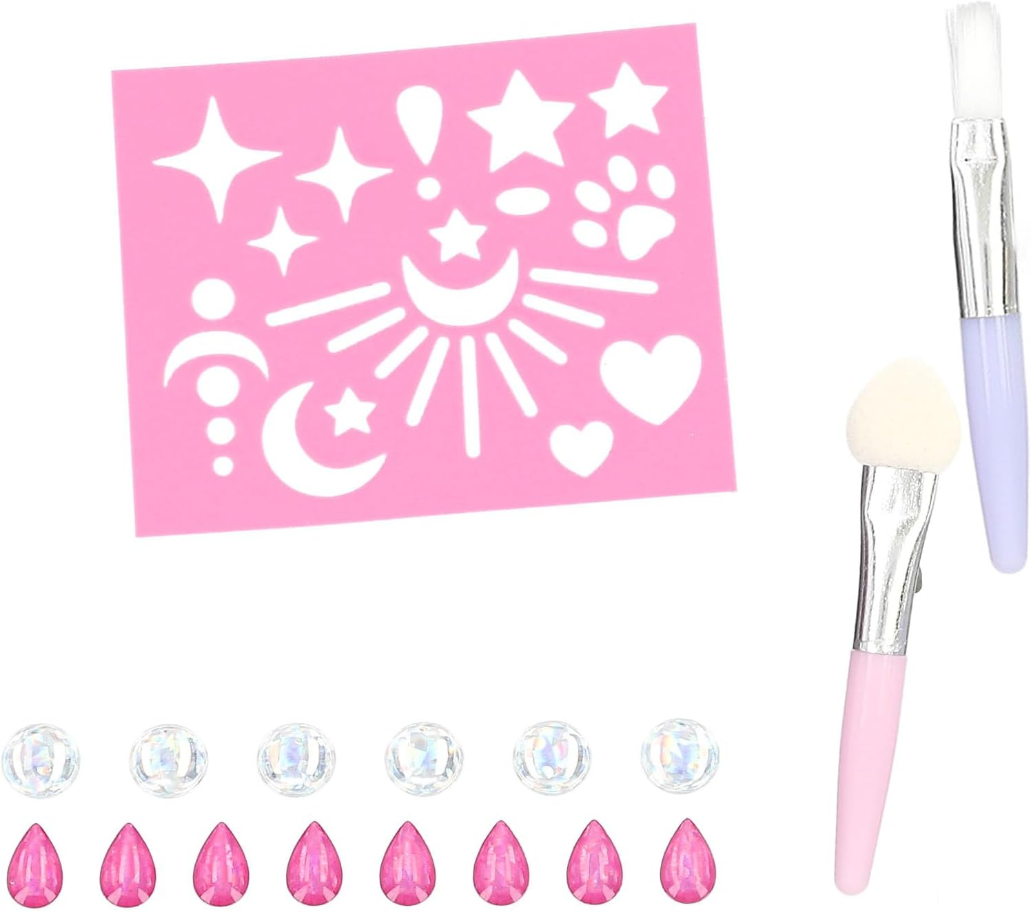 Depesche 13956 Topmodel Beauty and Me Make-Up Set in Pink and Purple Shades Including Make-Up Pen, Glitter Gel, Decorative Stones and Much More image number 1