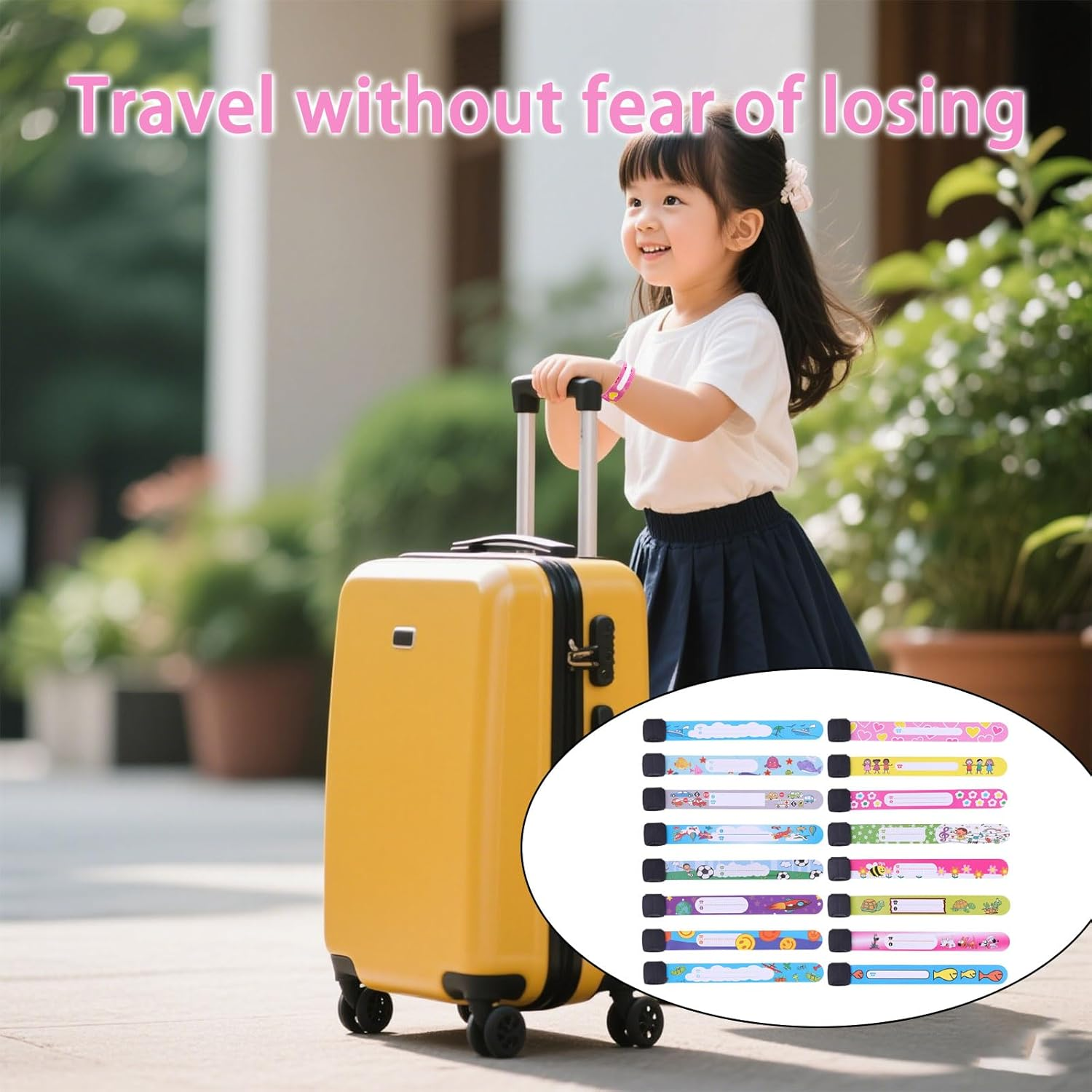 12 Pieces of Wrist Band, Children'S Safety Id Wristband, Reusable Waterproof and Anti-Wandering Wristbands, Anti-Wandering Emergency Travel Information Id Writing Wristband