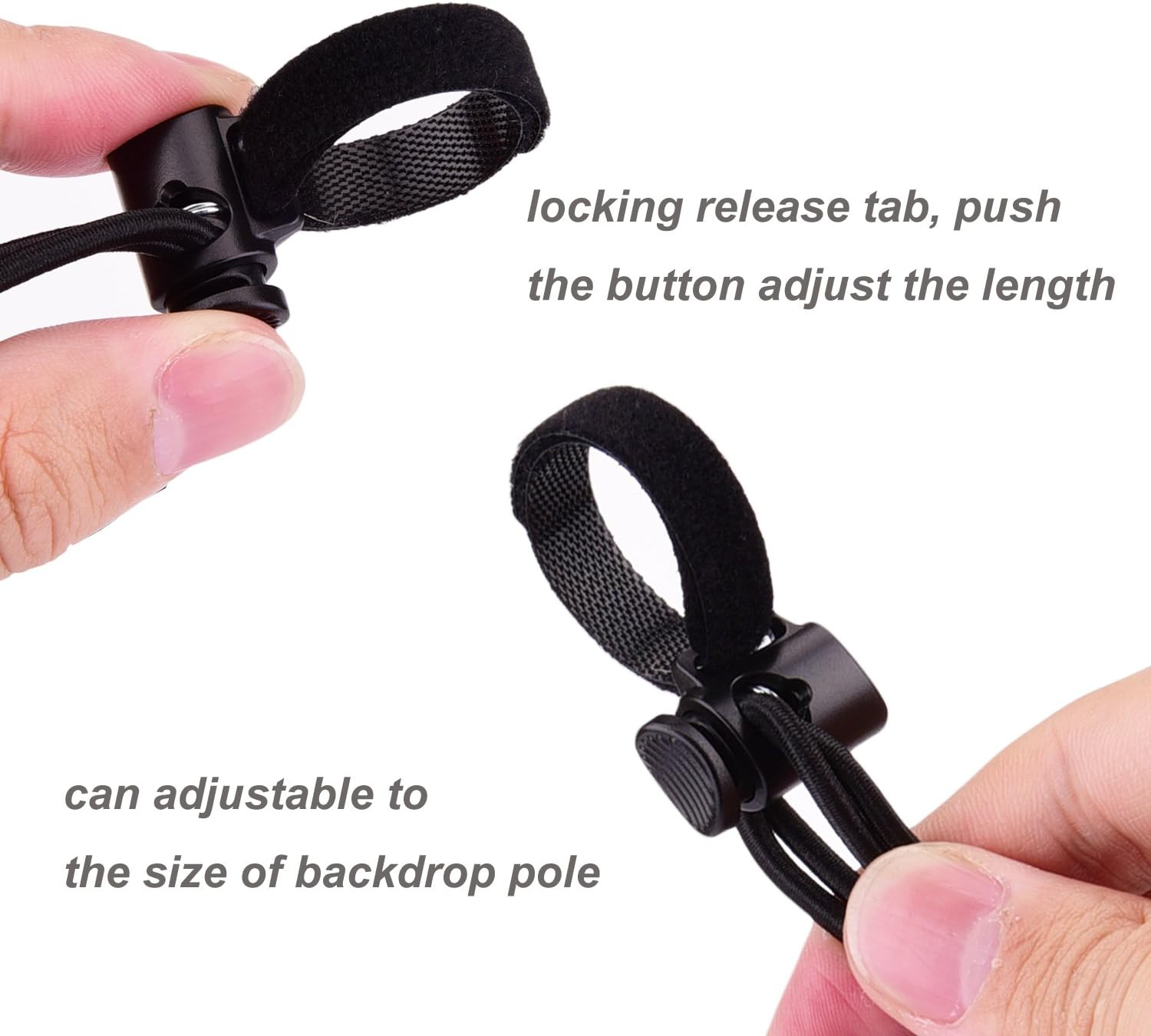 Sunmns 12 Pack Background Backdrop Clips Clamps Holder for Photography, Video and Television, Black