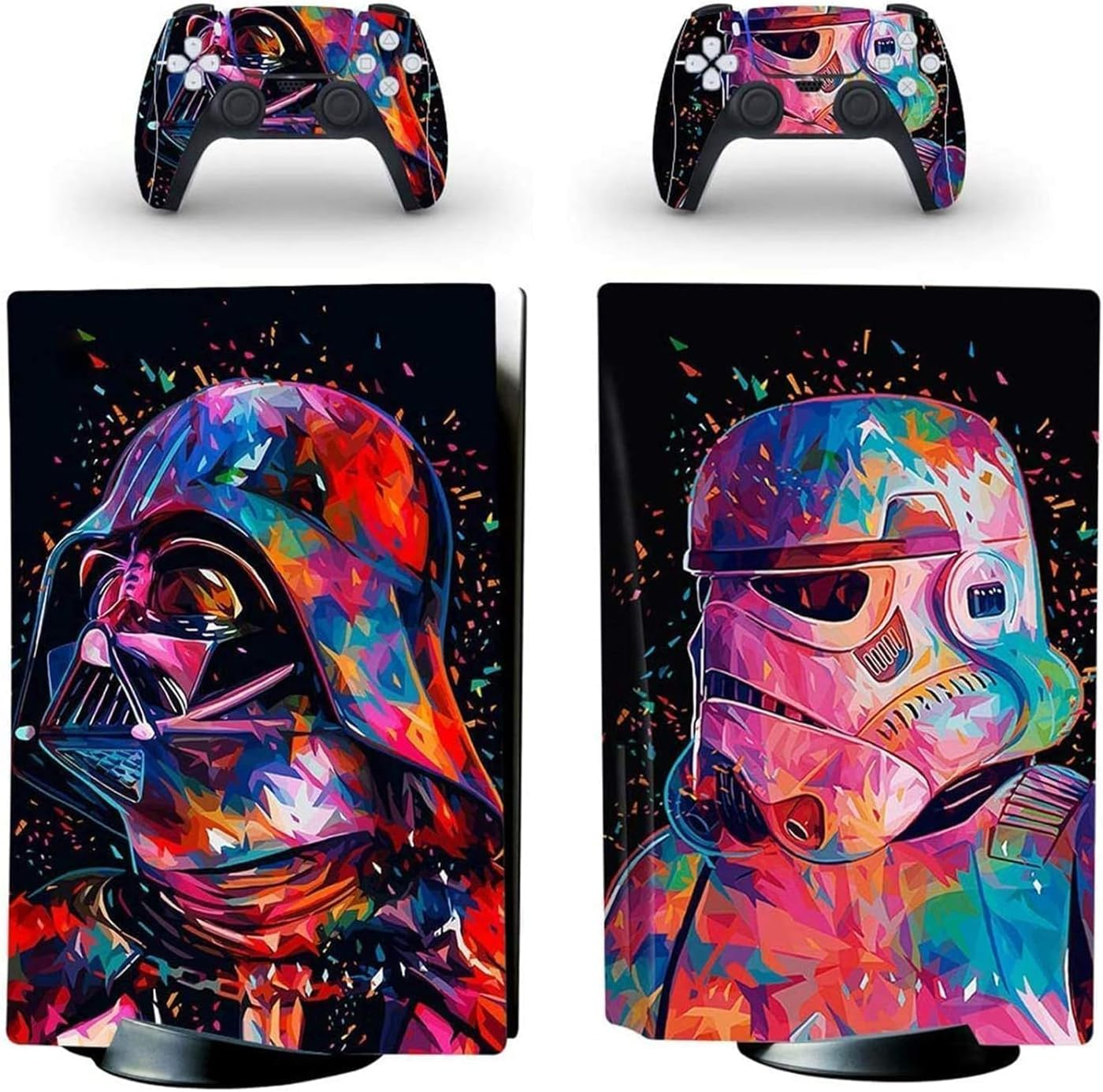 Vinyl Sticker Decal Skin Cover for PS5 Playstation 5 Console Controllers Disk Edition