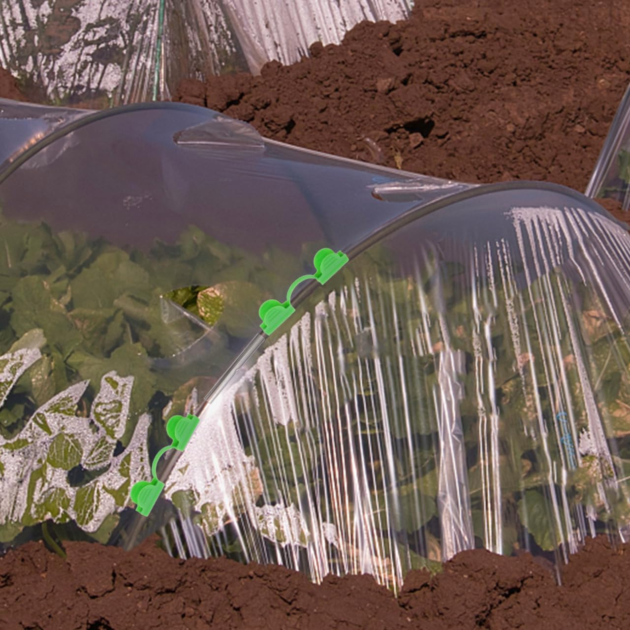 Abaodam Greenhouse Hoops Arch Set, Support Hoops Frame for Garden Fabric, DIY Plant Support Stakes, Gardening Supplies, 18Pcs image number 1