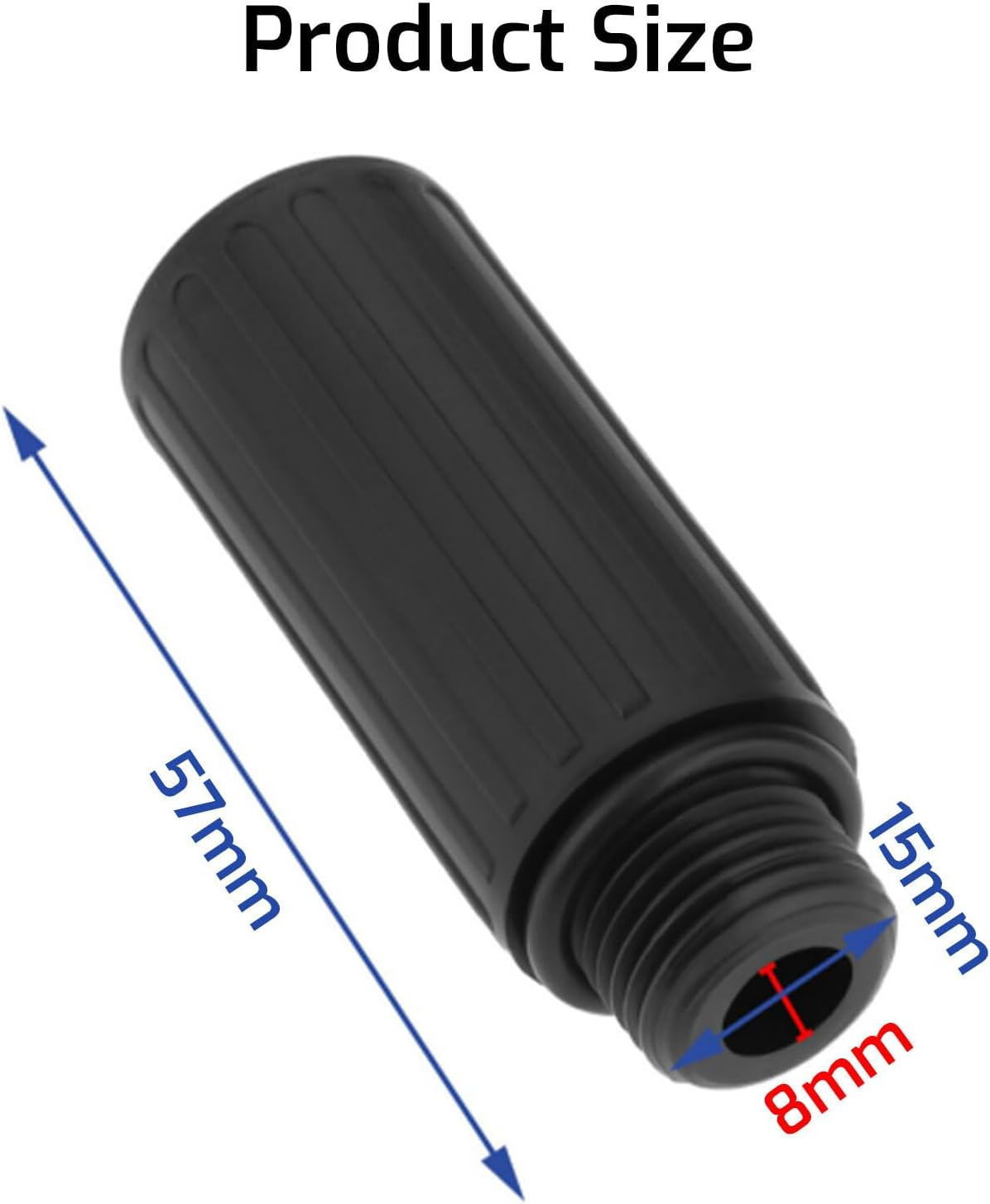 Lyvixora 3Pcs Oil Cap Plug M15 1.5Mm Air Compressor Breather Replacement Parts, Compatible with Craftsman Powermate Coleman Husky, E100087 Oil Fill Cap Accessories (Black Thread)​​