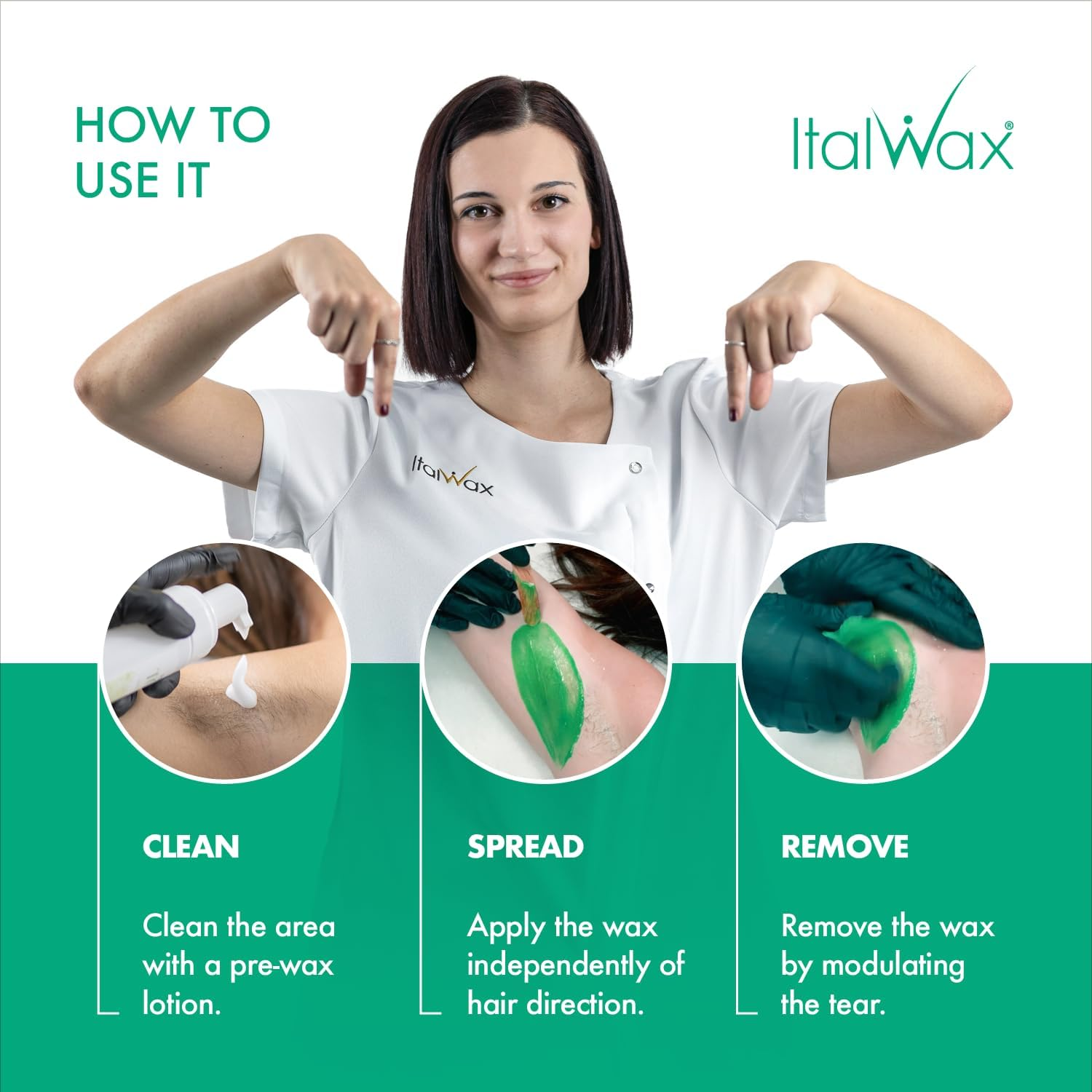 ITALWAX - HARD WAX EMERALD TOP LINE (750G) image number 1