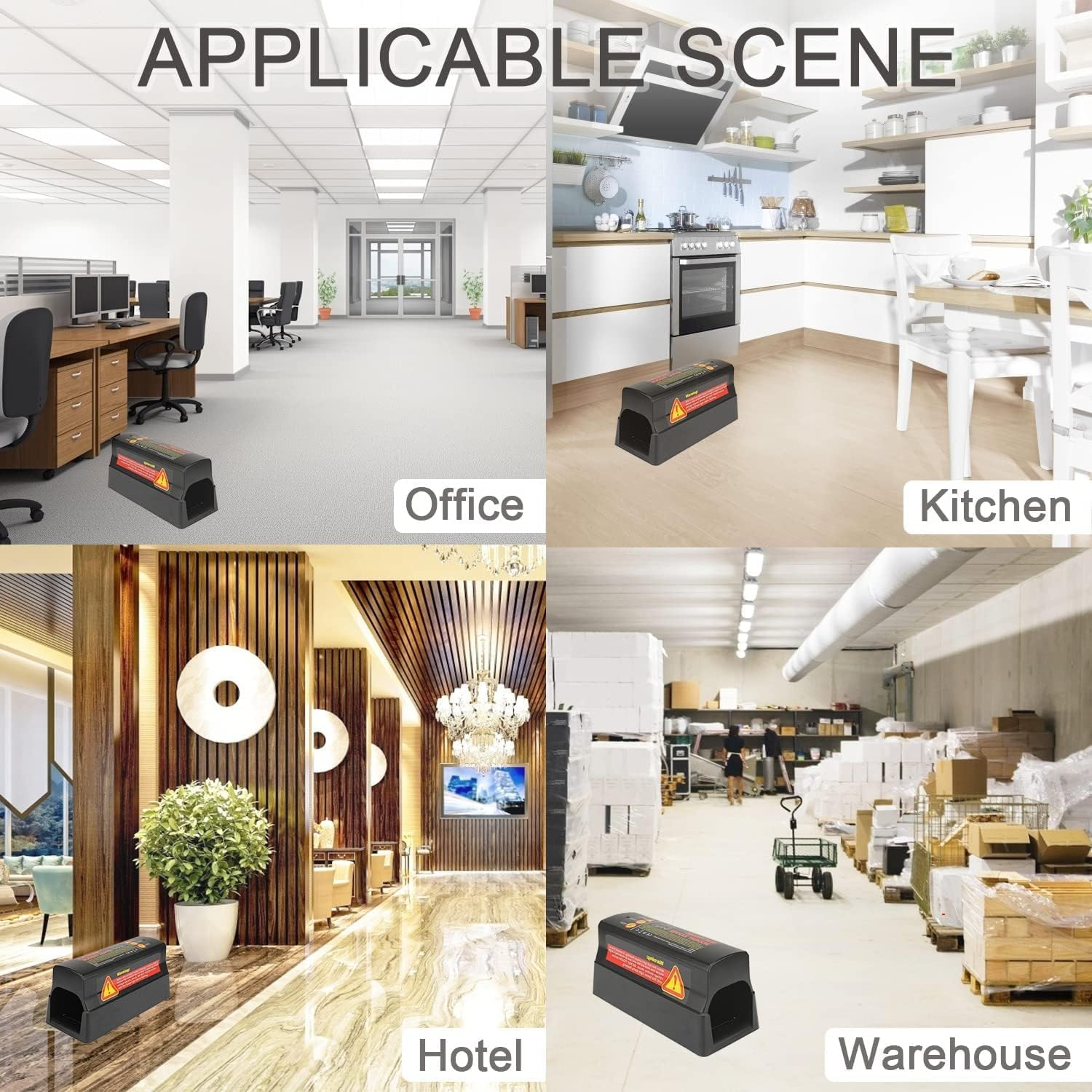 Electronic Rat Mouse Trap 7000V Shock Electric Rodent Zapper Dual Power Options Effective & Powerful Pest Control image number 1