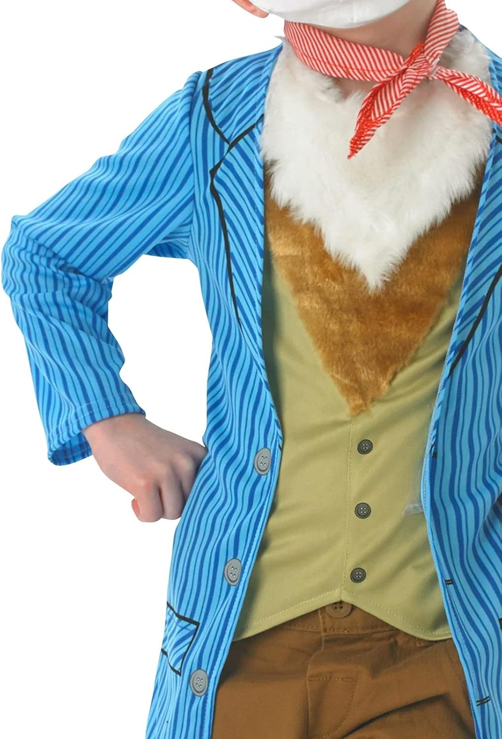 Rubie'S Men'S Fantastic Mr Fox Fancy Dress Costume Outfit with Mask, Blue/Brown/White, 3-4 Years image number 1