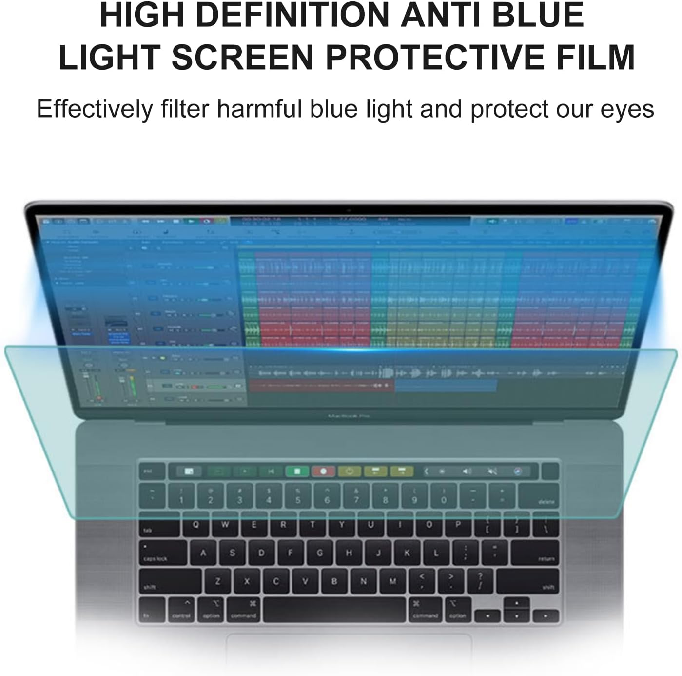 2 Pcs 15.6-Inch Laptop Screen Protector, Blue Light Blocking Screen Film for Display 16:9 Anti-Glare Film Matte, Anti-Fingerprint (15.6Inch（16：9）345 * 194Mm) image number 5