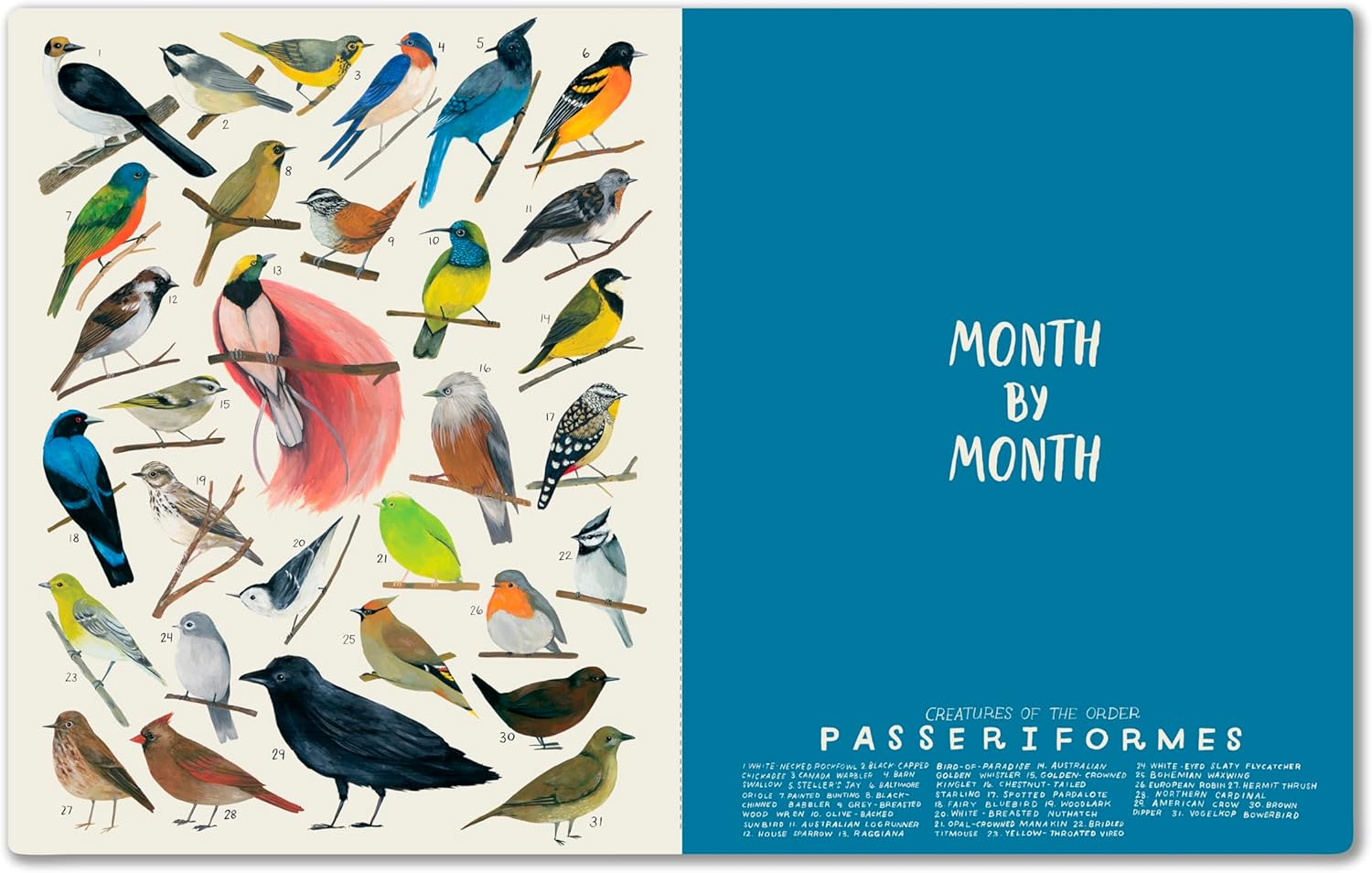 High Note 2026 Monthly Planner 17-Month Planner: August 2025 to December 2026, 7.75" X 9.75" - Orders of the Animals image number 3