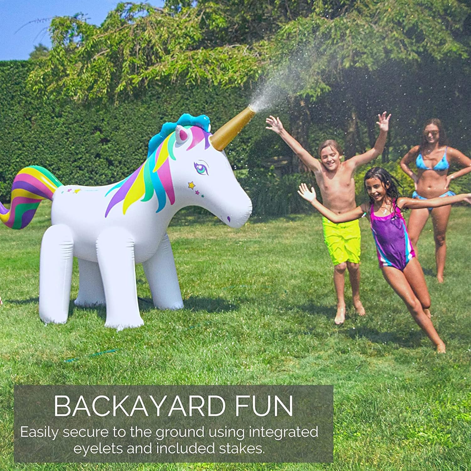 Swimline 14001 Humongous Unicorn Sprinkler 104'' X 72'' X 35'' image number 6