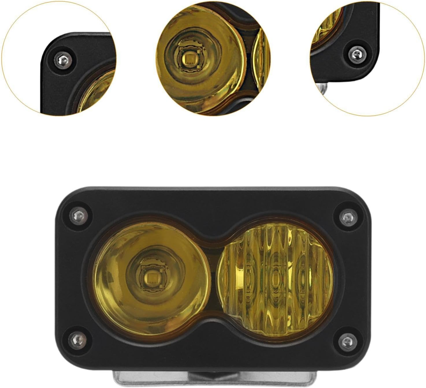 Okiyakusama LED Work Light 20W 10-50V High Performance Driving Light High Brightness for ATV Electric Scooters Car Motorcycle, White image number 5