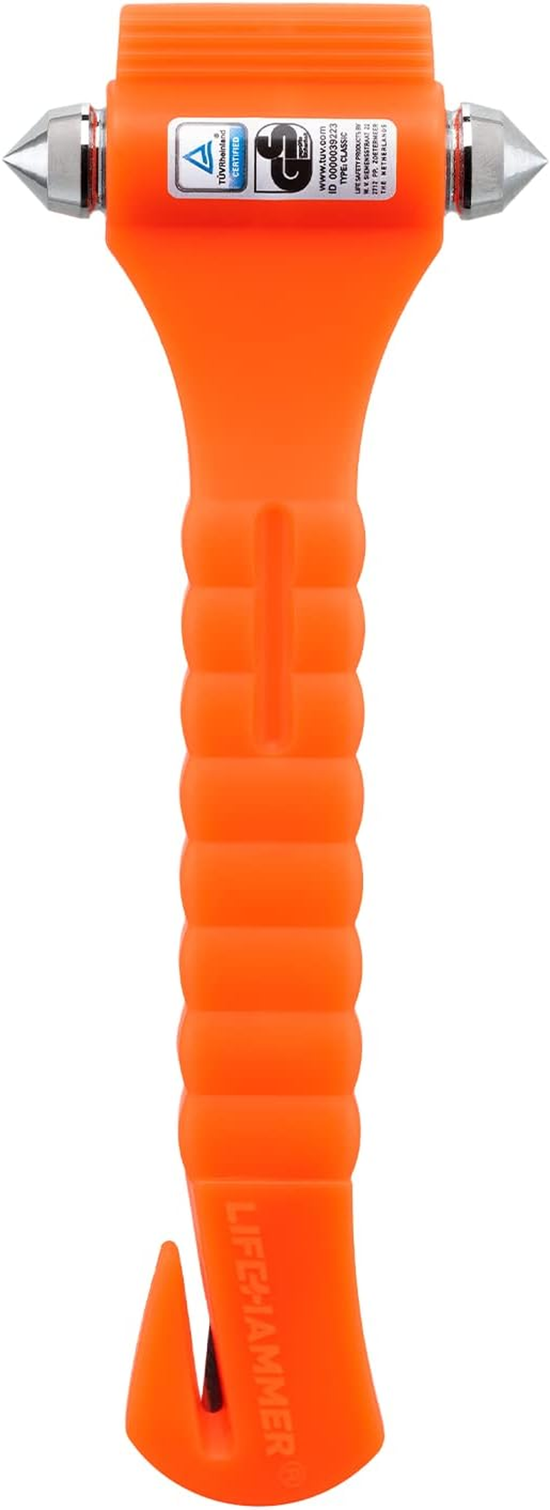 Lifehammer Brand Safety Hammer - the Original Emergency Escape and Rescue Tool with Seatbelt Cutter, Made in the Netherlands