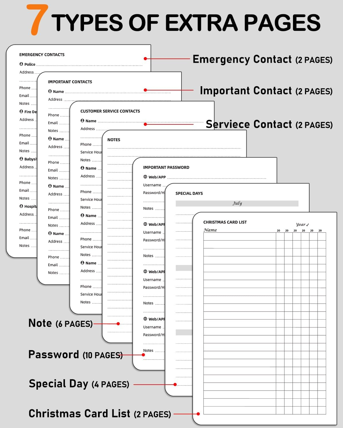 WEMATE Spiral Address Book with Alphabetical Tabs, Leather Password Book, Address Organizer Telephone Notebook Journal Keep Contact Safe Hardcover Large Print for Seniors Home Office 5.8&Prime;&times;8.2&Prime;, Black - Green image number 4