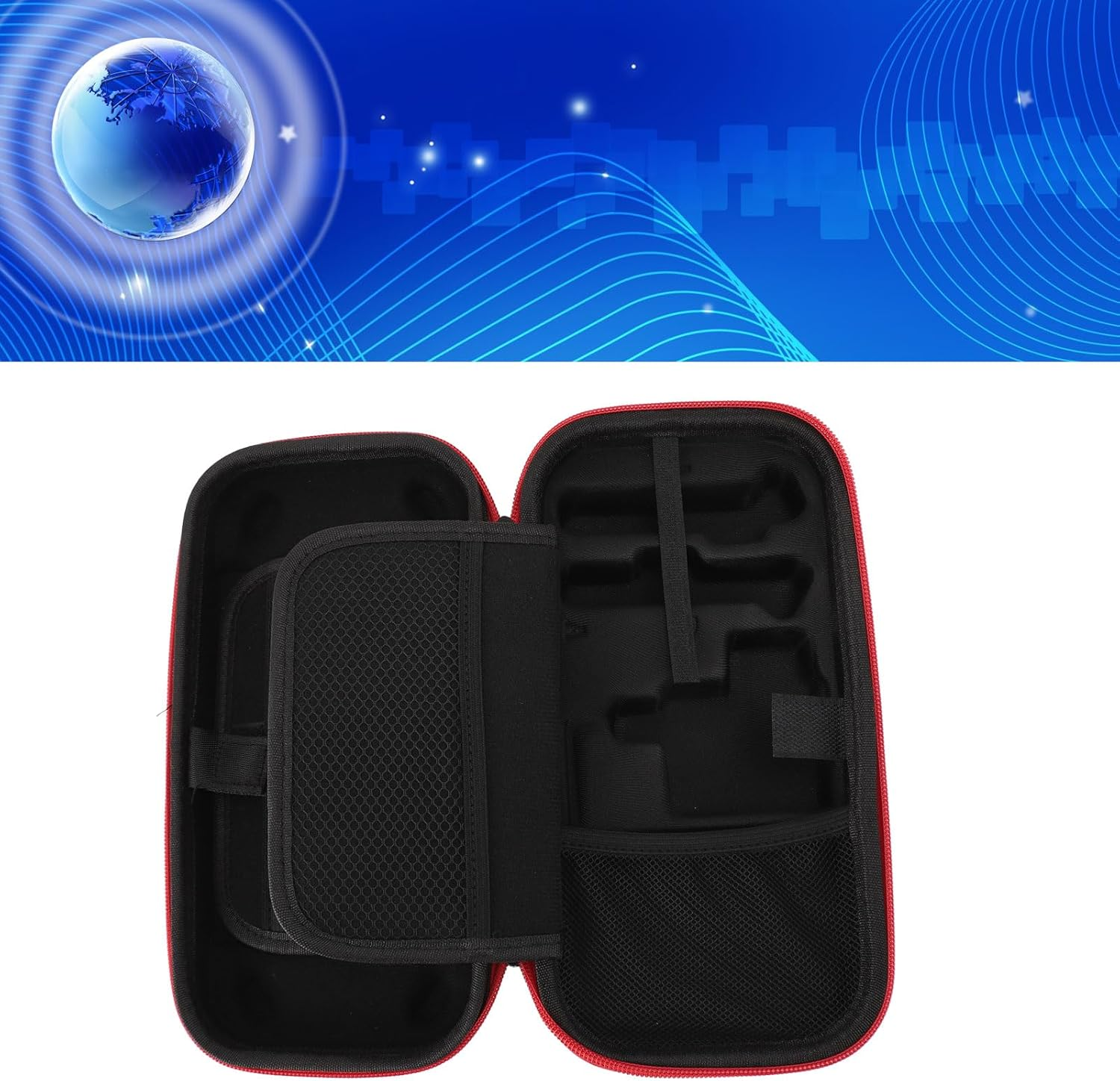 Hard Shell for Switch Carrying Case, Shockproof Protective Travel Case with Extra Large Storage Space, US Power Supply Slot, Lightweight and Portable image number 4