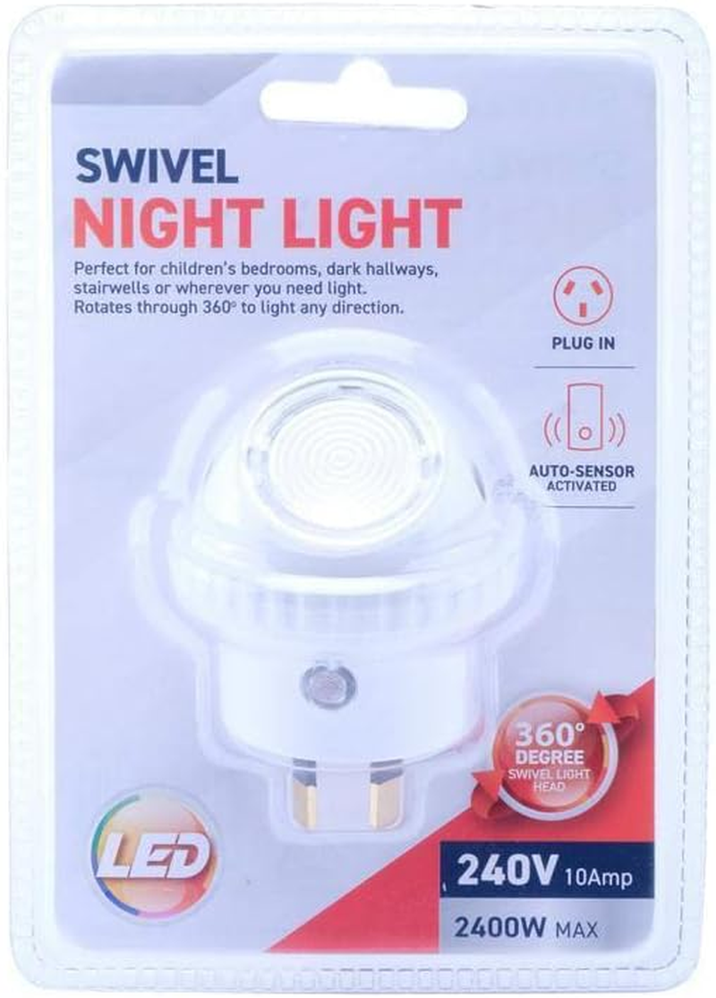 LED Night Light Plug in Auto Sensor Swivel Head image number 5