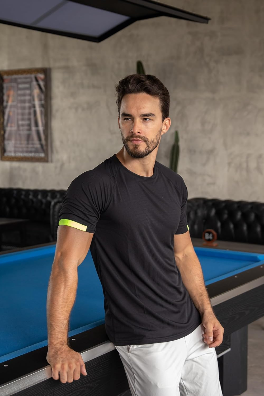 HUAKANG 5 Pack Men'S Workout Shirts Quick Dry Athletic Gym Tops Moisture Wicking Anti-Odor Breathable Tee Short Sleeve Sports T-Shirts for Outdoor Running Sportswear image number 6