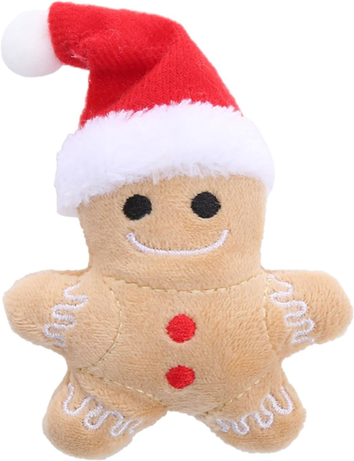 Gingerbread Man Chew Toy | Portable Stuffed Catnip Toys for Cats Interactive, Cat Teething Toy Reduce Boredom and Unease Kitten Teething Toys, Cat Pet Toys Ngumms image number 1