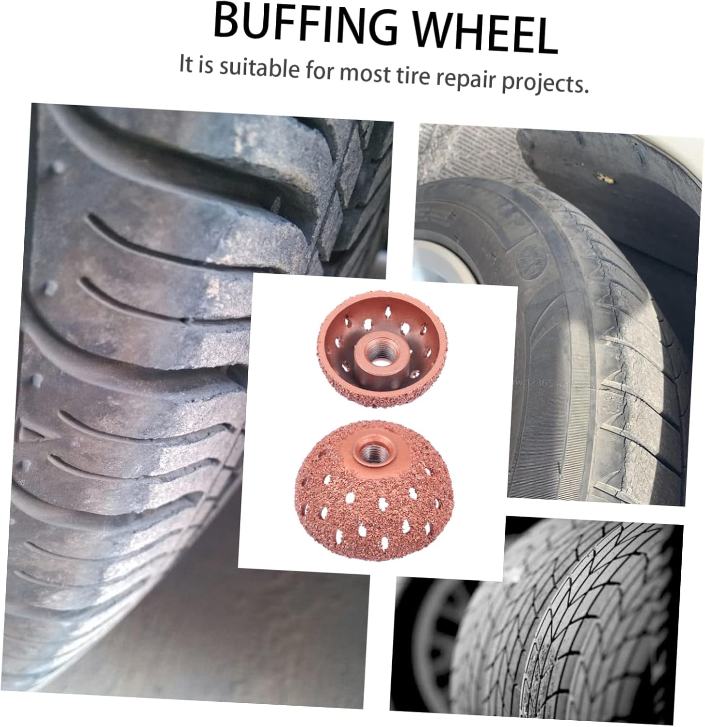 TOYZFRIENDY 2Sets Wheels Brush for Tire Buffing Wheel Grinding Head Car Polish Accessory image number 6