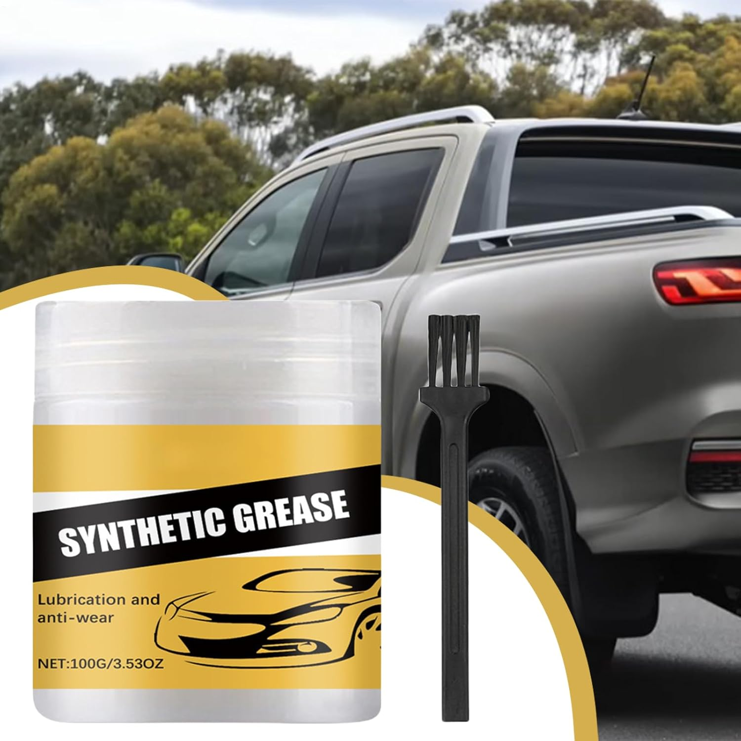 Wheel Bearing Grease - Lubricant for Car Door | Multi-Purpose Lubricant 100G for Maintenance Auto Garage Brake Trailer Chain Automotive Applications and Equipment Care image number 2