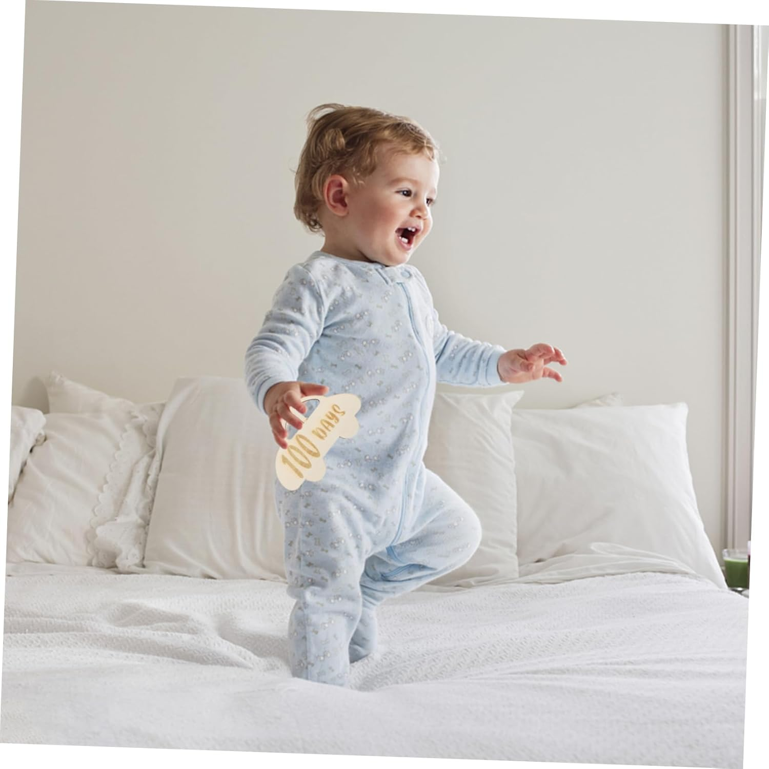 HOODANCOS Custom Milestone Sign Wooden Growth Record Cards Born Milestone Souvenir Decor image number 4