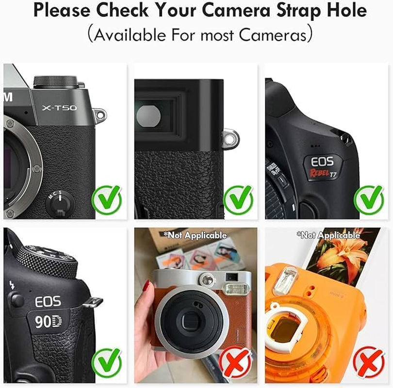 VOVMOEYA Camera Neck Strap,G7X MARK III Body Strap PU Shoulder Adjustable Strap for Photographers for Fujifilm/For Nikon/For Canon/For Sony/For Minolta/For Panasonic/Slr/Dslr Cameras Texture - Coffee image number 5