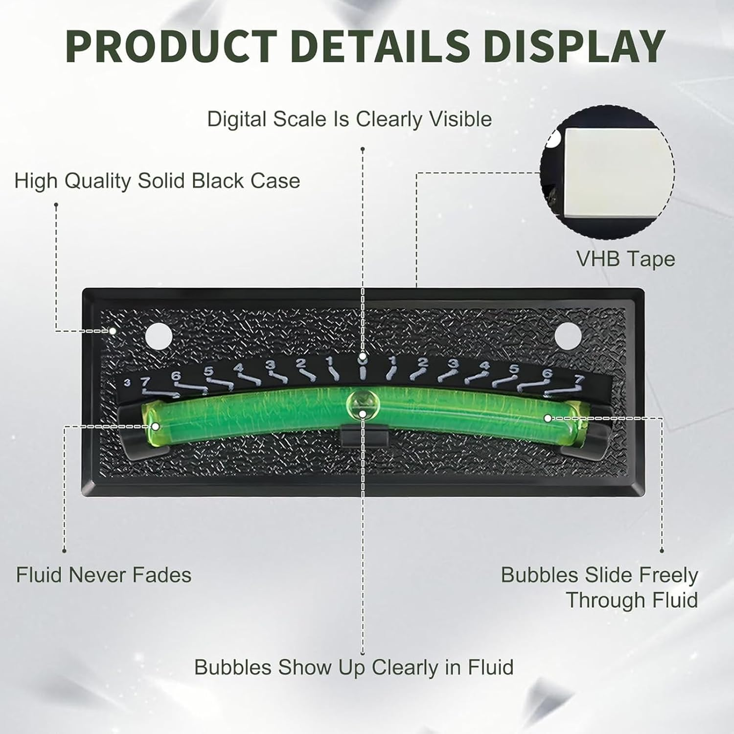 Marhynchus RV Bubble Level Precision Tilt Indicator for RV, Trailer, Truck, off Road Vehicle image number 3