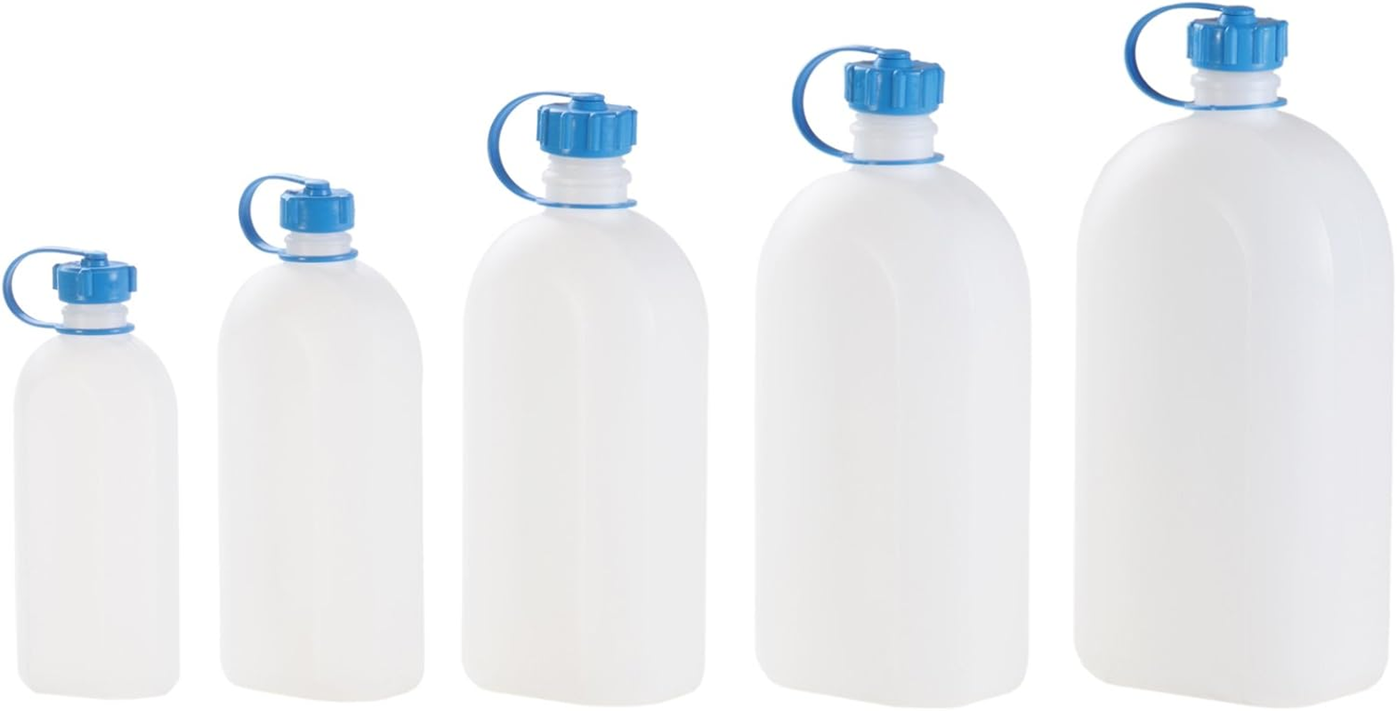 H&uuml;nersdorff Plastic Bottle/Storage Bottle with Tight Screw Lid, 2 Litres, Made in Germany, Natural, Industrial, Laboratory, Chemical Storage and Transportation image number 2